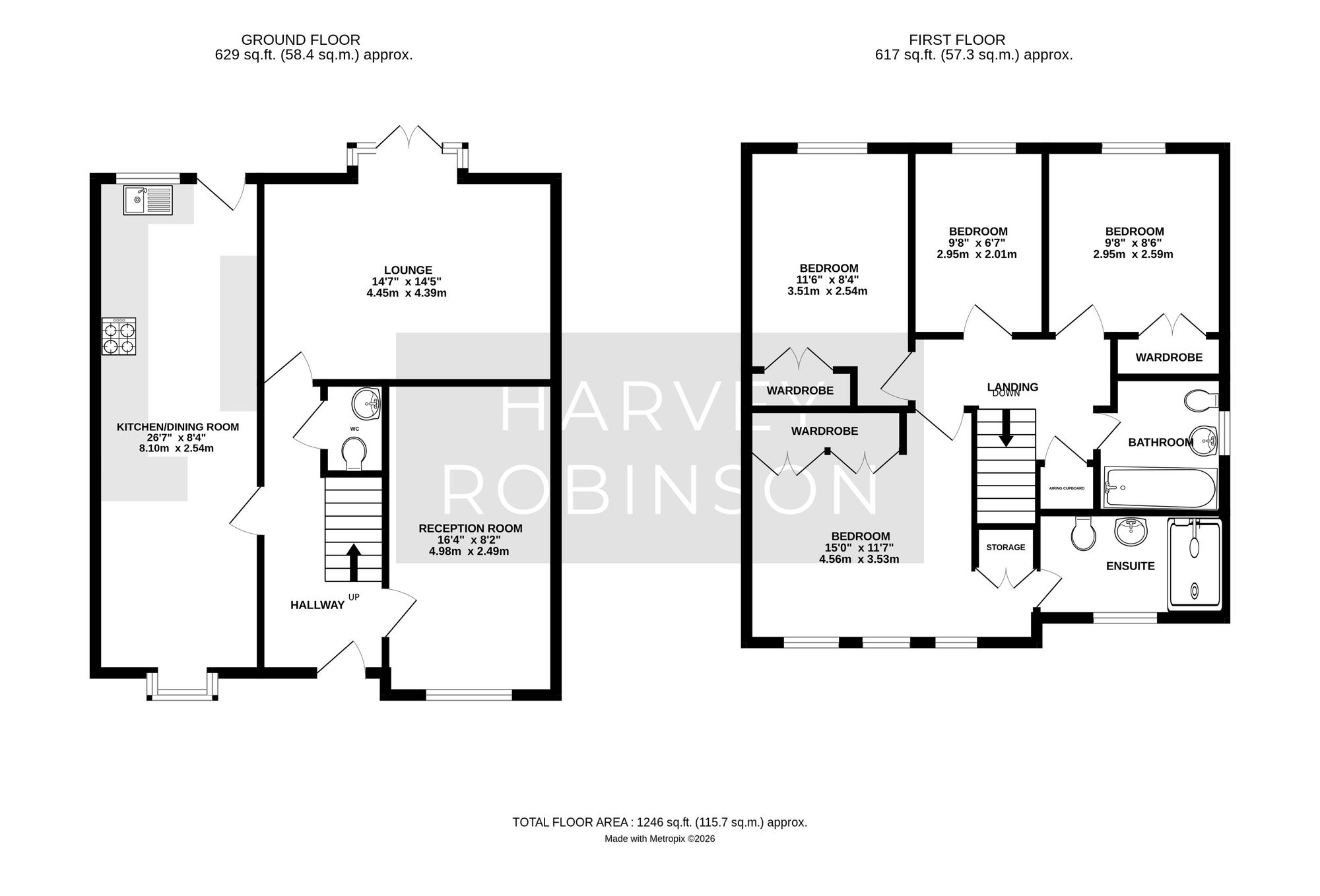 23 Foxglove Drive, Biggleswade floorplan