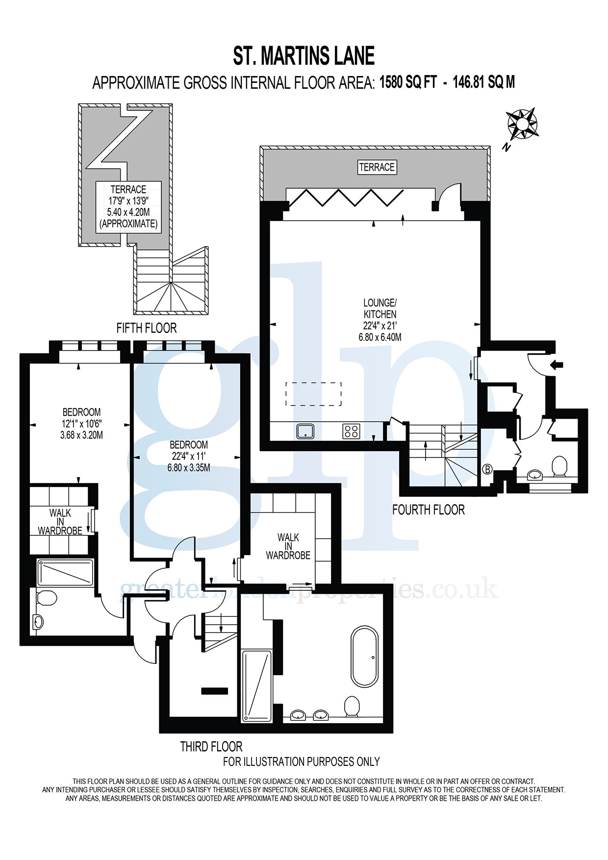 38  Flat 4.3, St. Martin's Lane, London floorplan