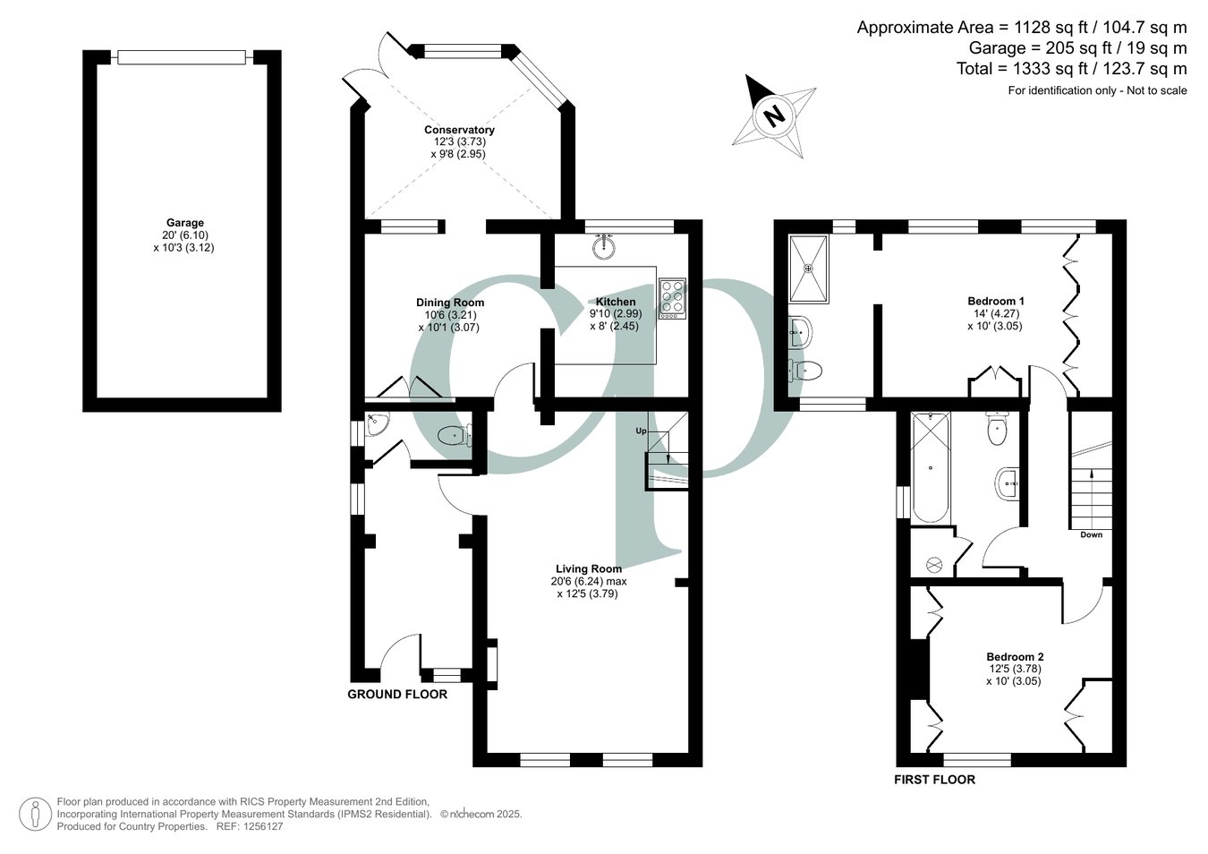 56, Hills End, Eversholt floorplan