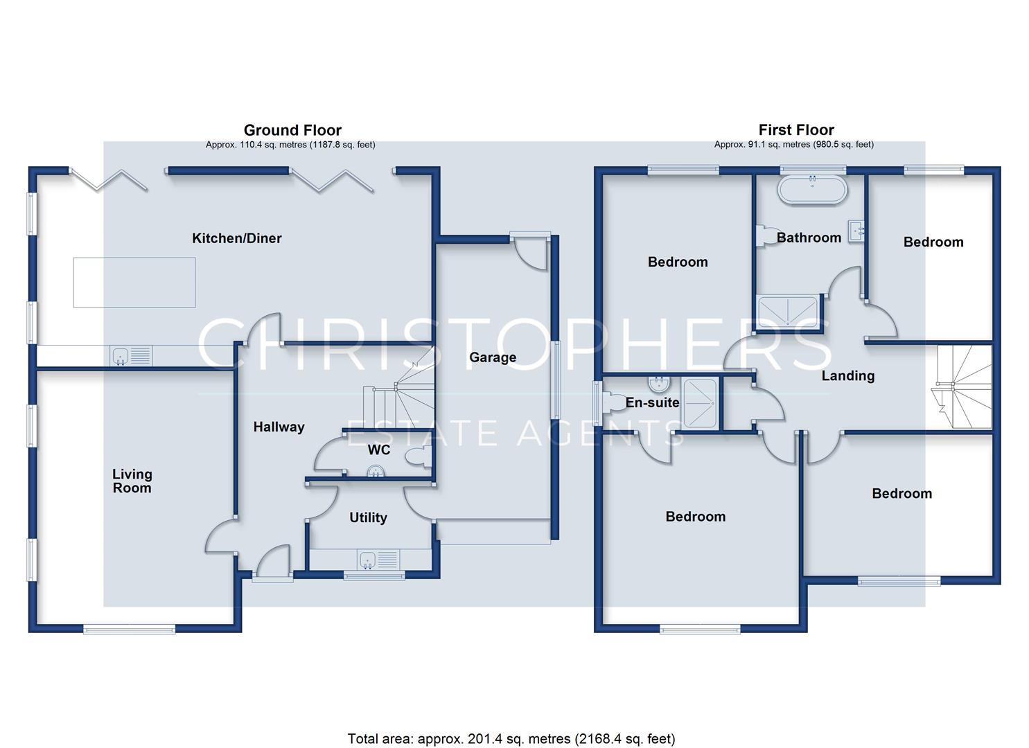 Springfields, Trescowe Road, Goldsithney floorplan