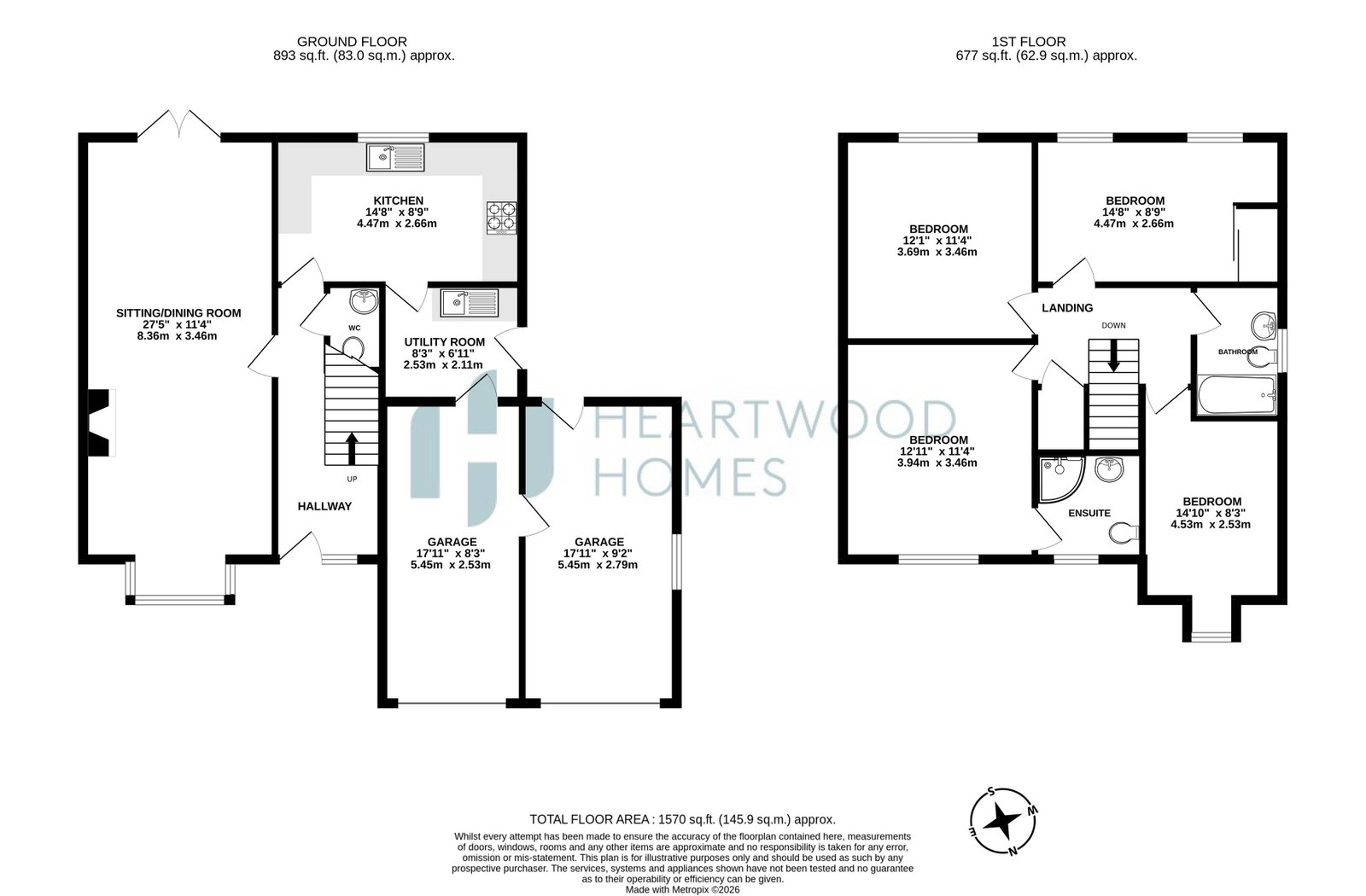 14, Havercroft Close, St. Albans floorplan