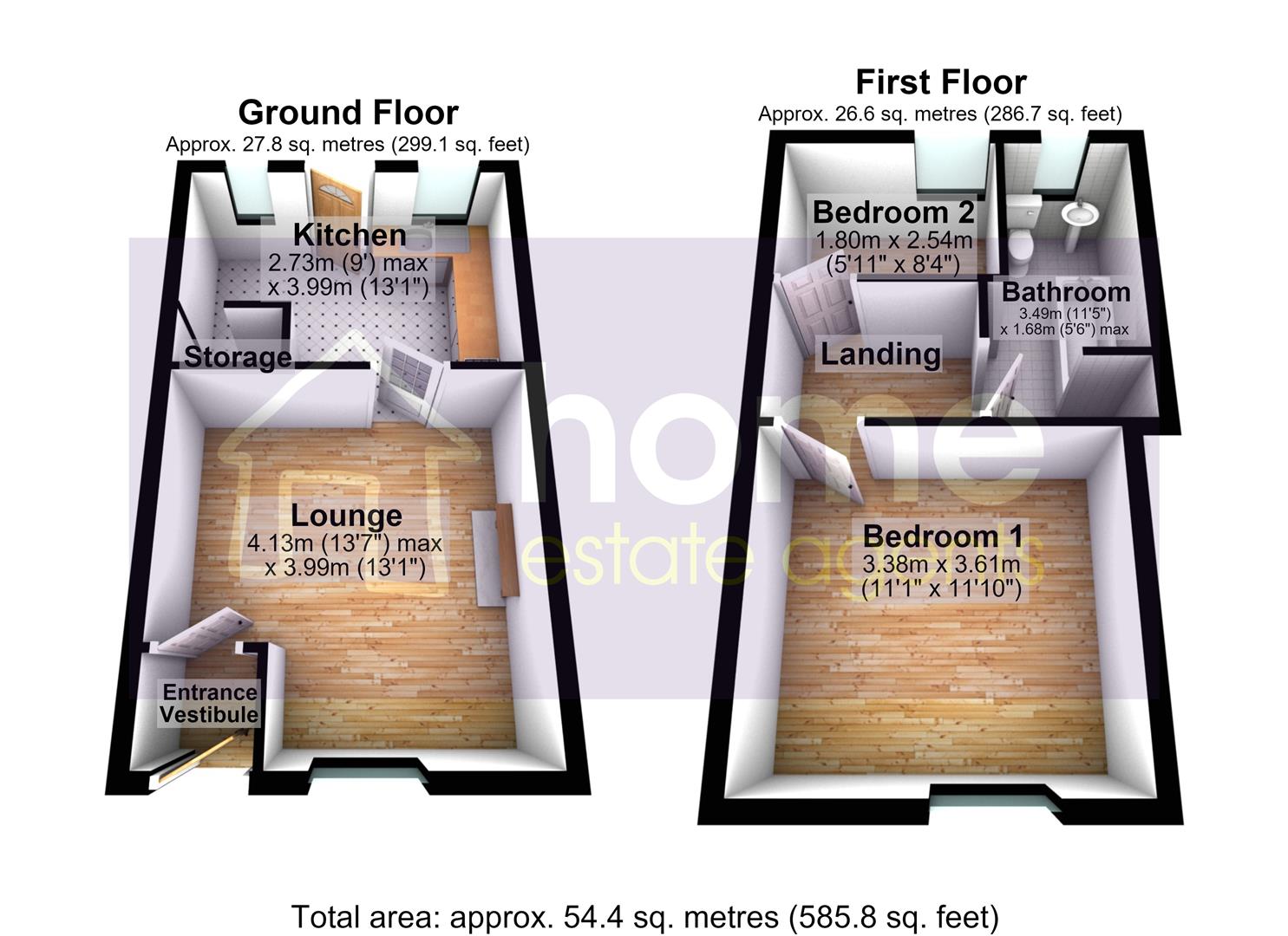 Lodge Street, Hyde floorplan