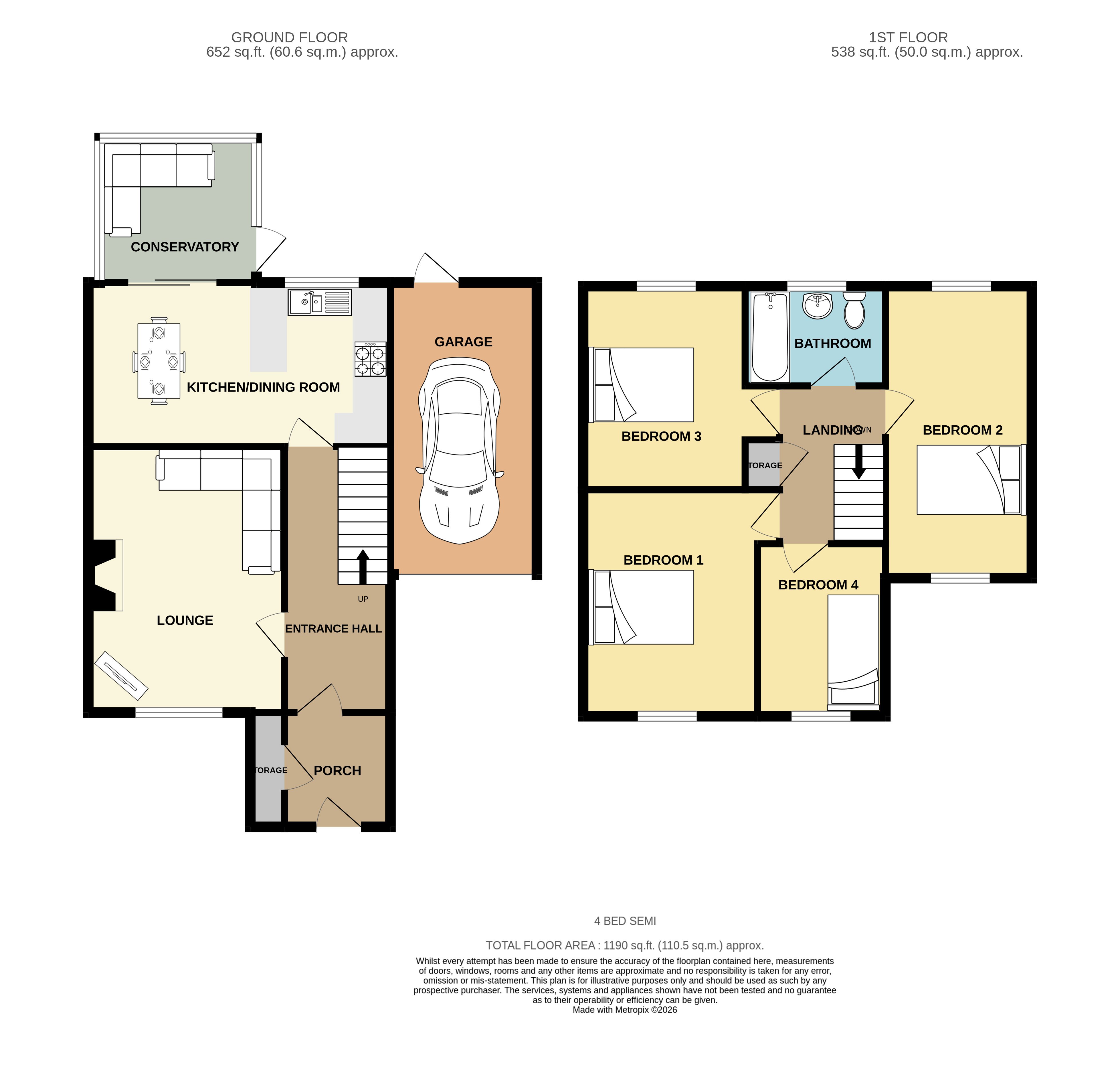 17, Polbathic Road, Cornwall floorplan