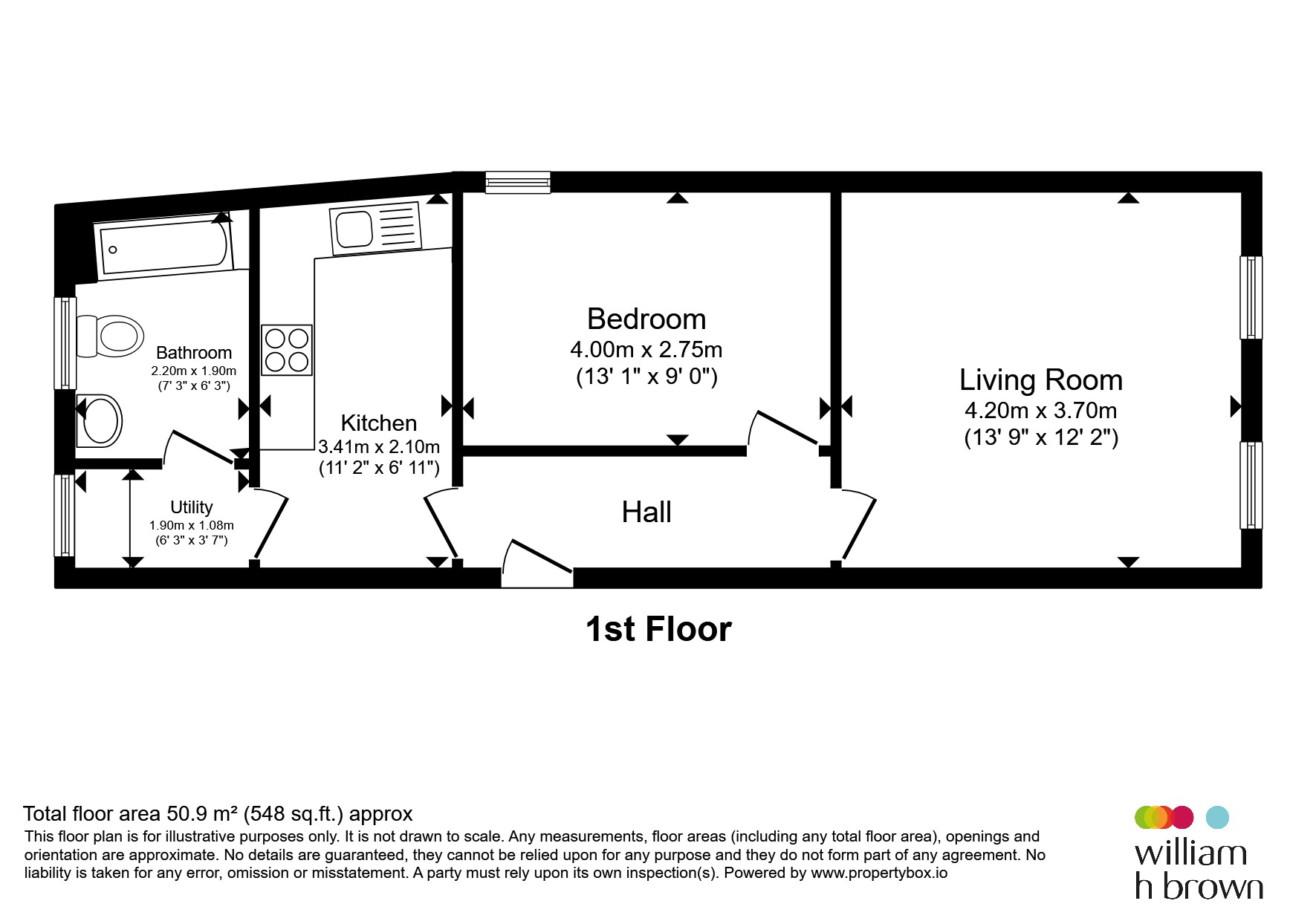 Flat 3, 675-677, High Road Leyton, London floorplan