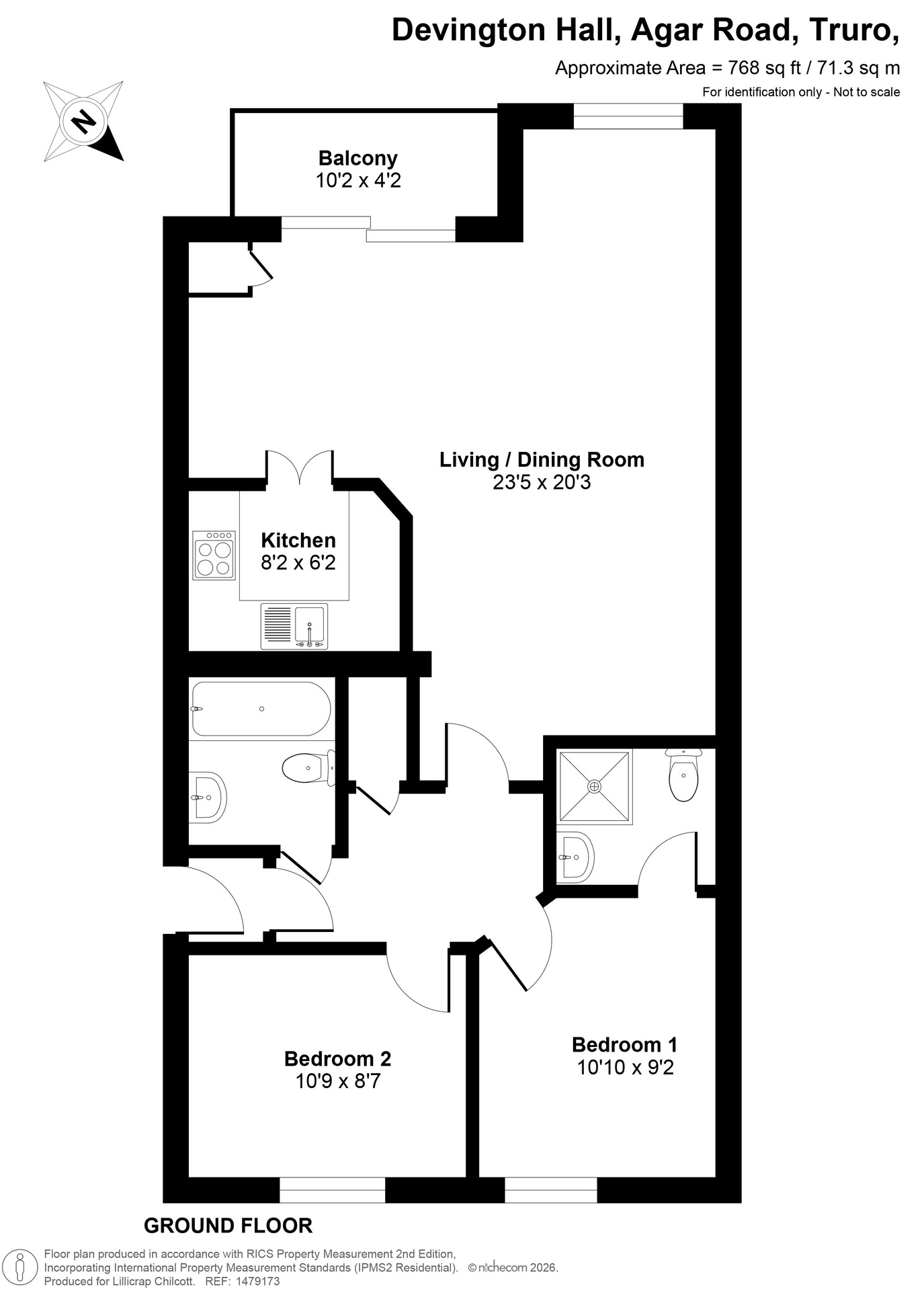9 Devington Hall, Truro floorplan