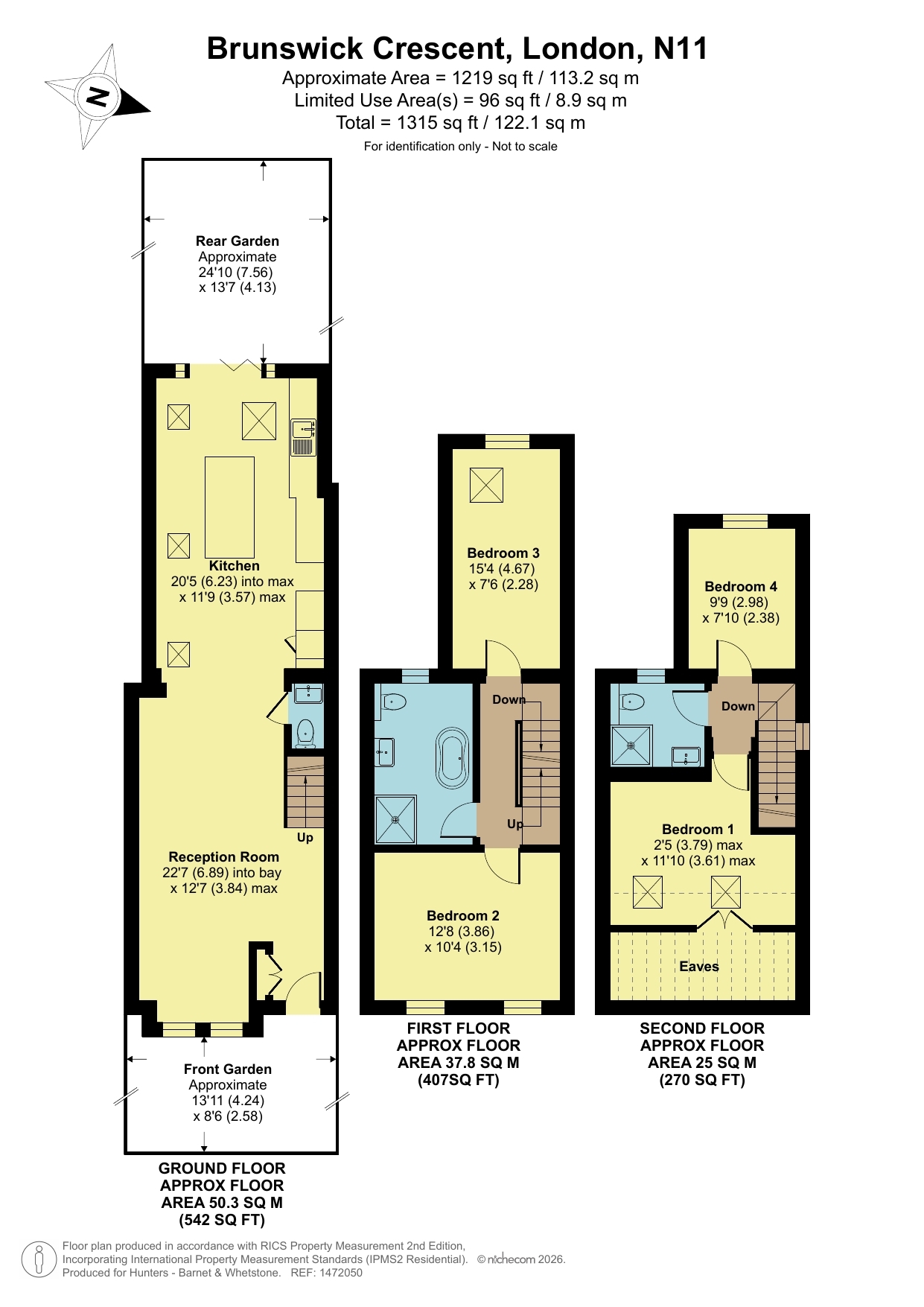 87, Brunswick Crescent, London floorplan