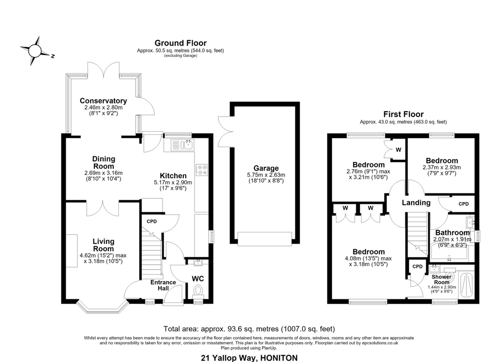 21, Yallop Way Devon, Honiton floorplan