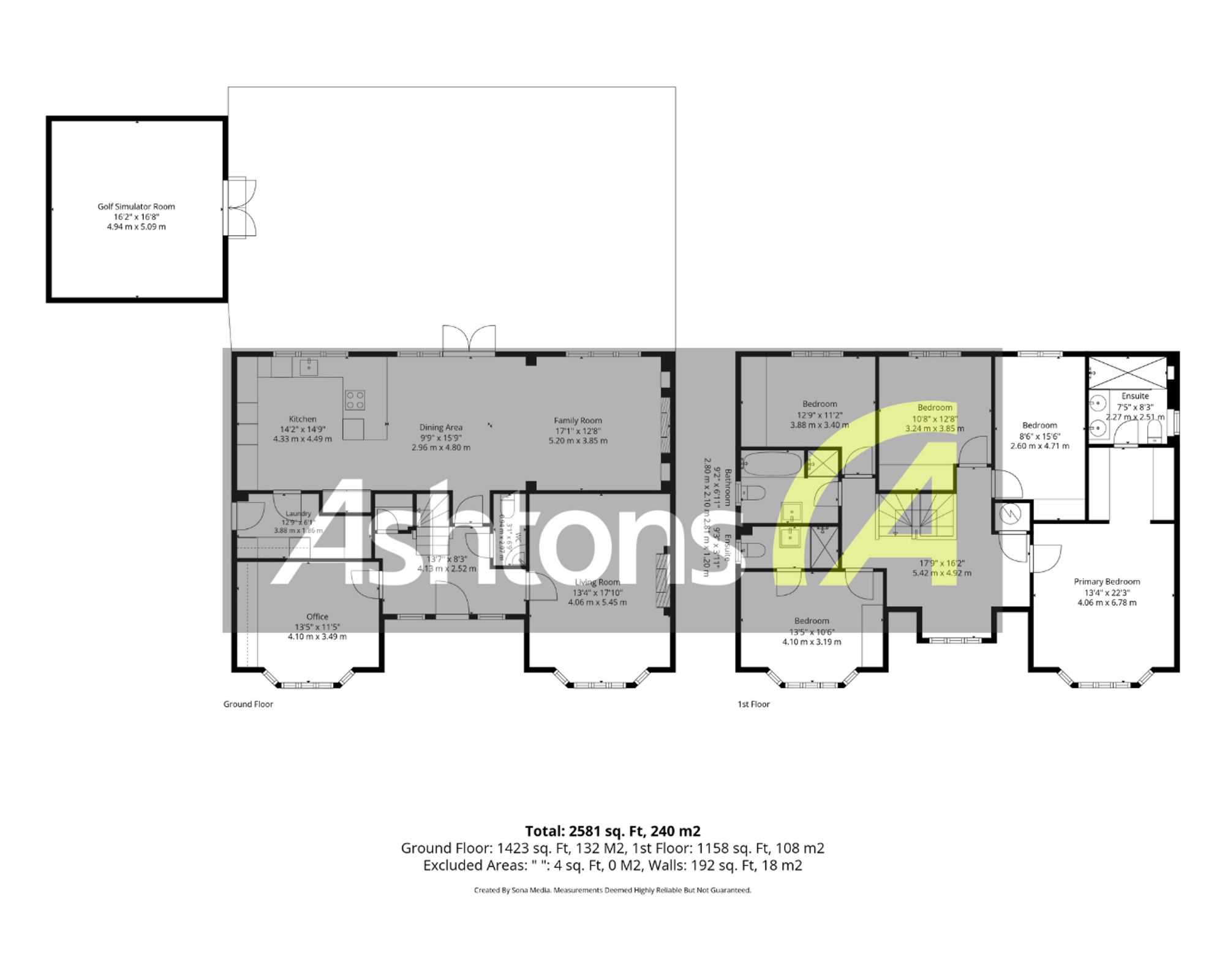 15 Glazebrook Lane, Widnes floorplan