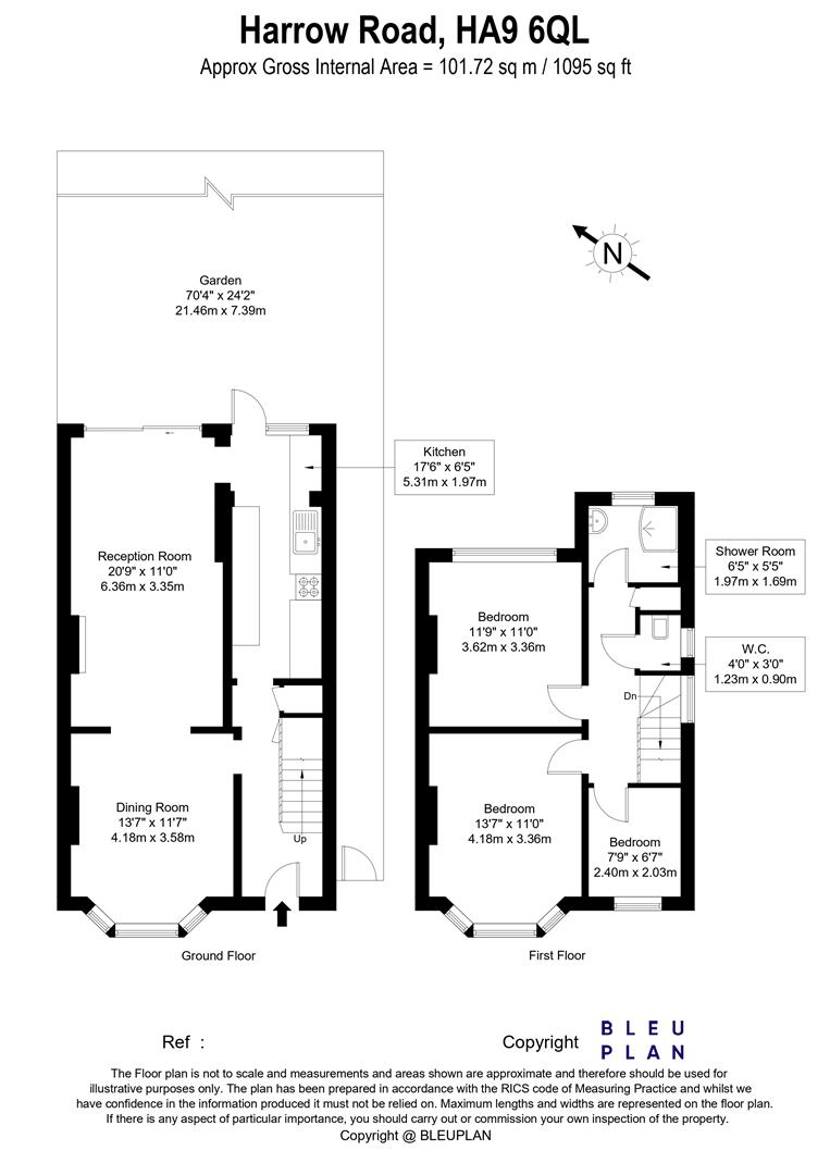 246, Harrow Road, Middlesex floorplan