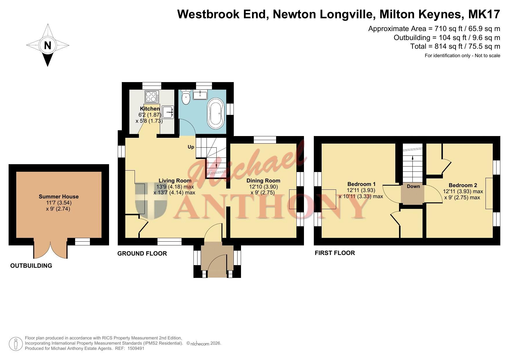33, Westbrook End, Milton Keynes floorplan