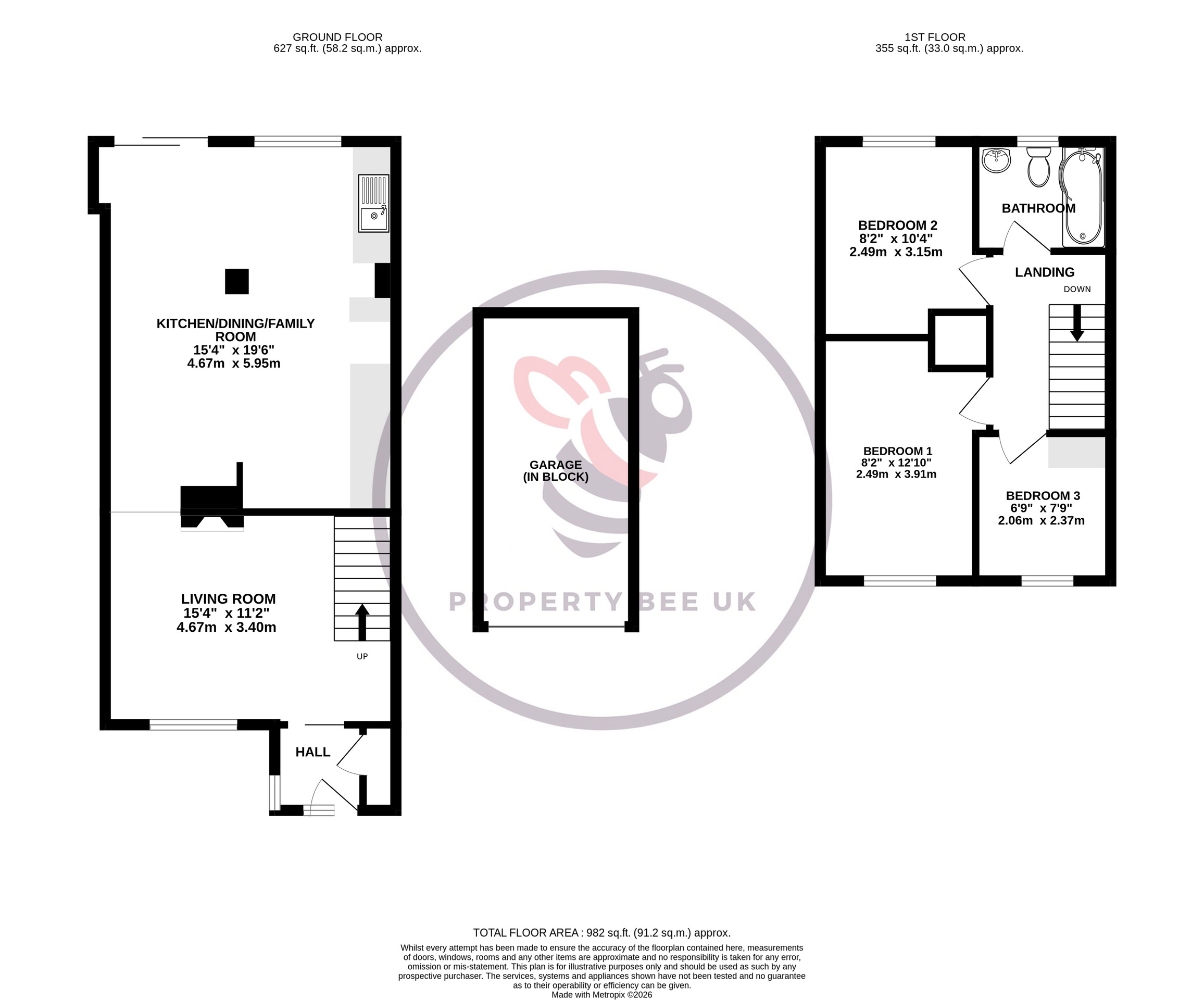 15 Cornfields, Yateley floorplan