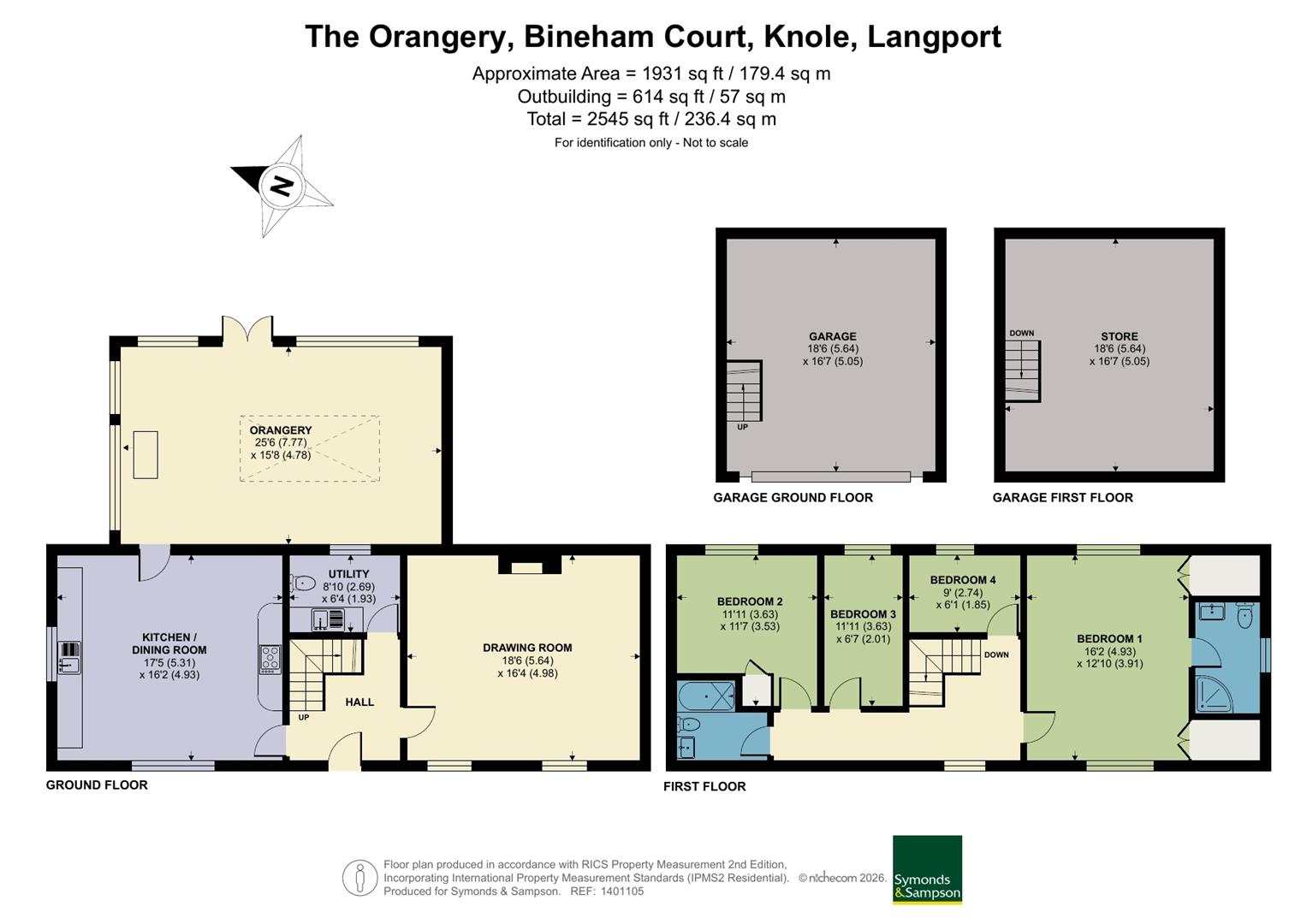 The Orangery, 1 Bineham Court, Langport floorplan