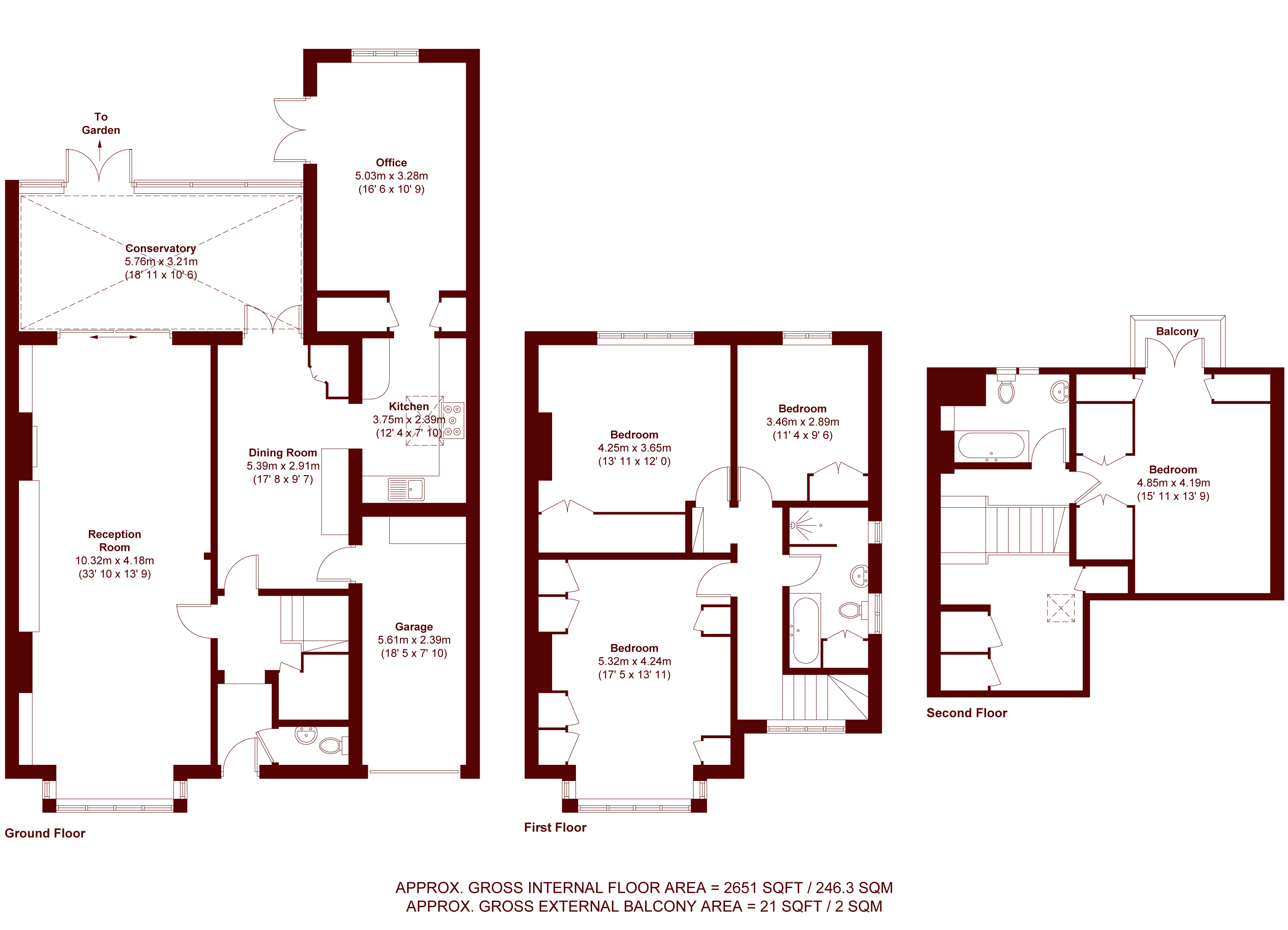 23, Cumberland Road, London floorplan