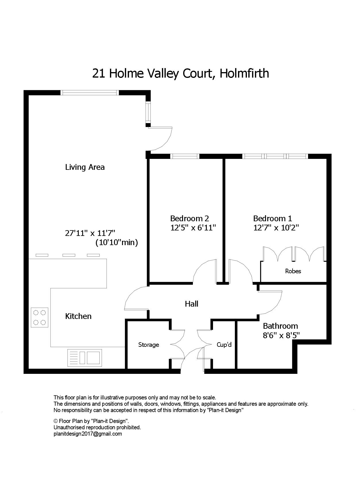 21, Holme Valley Court, Holmfirth floorplan