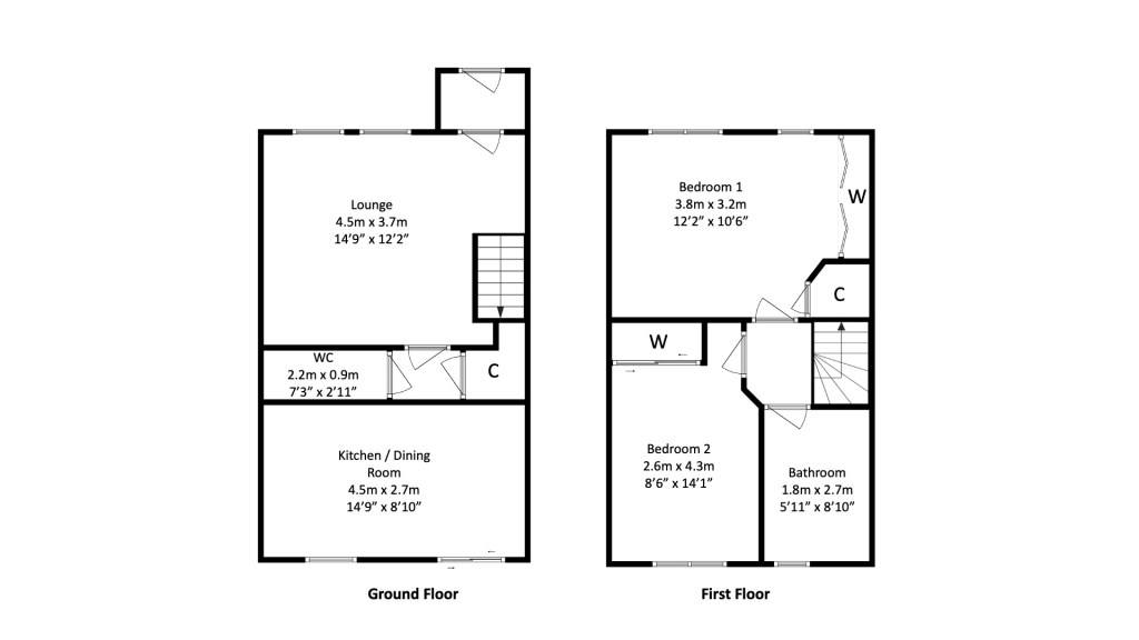 61 McMahon Drive, Newmains, Wishaw floorplan