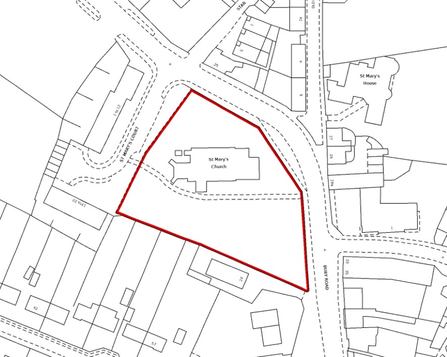 St Mary The Less Church, Thetford floorplan
