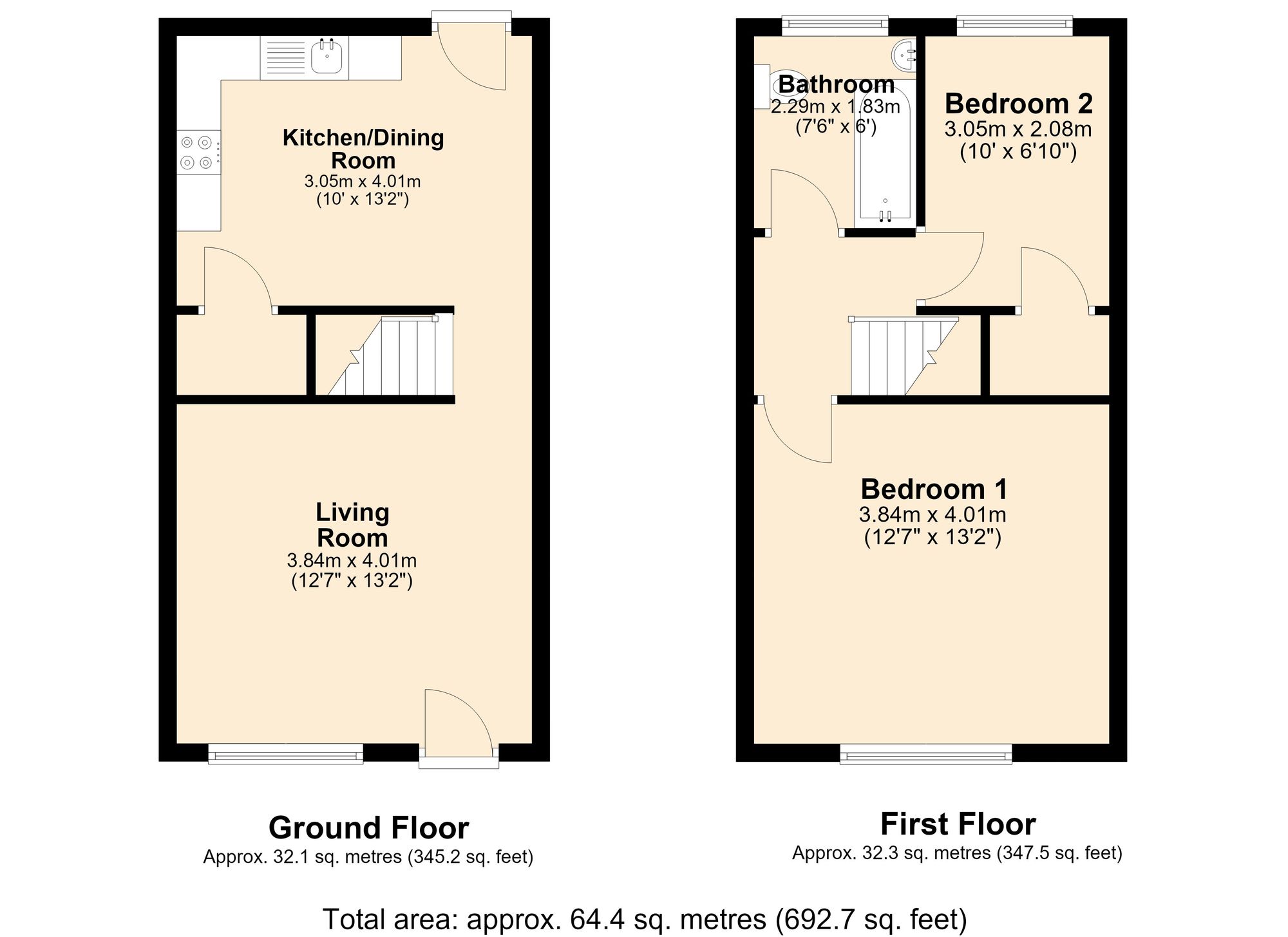 19 Edmund Street, Accrington floorplan
