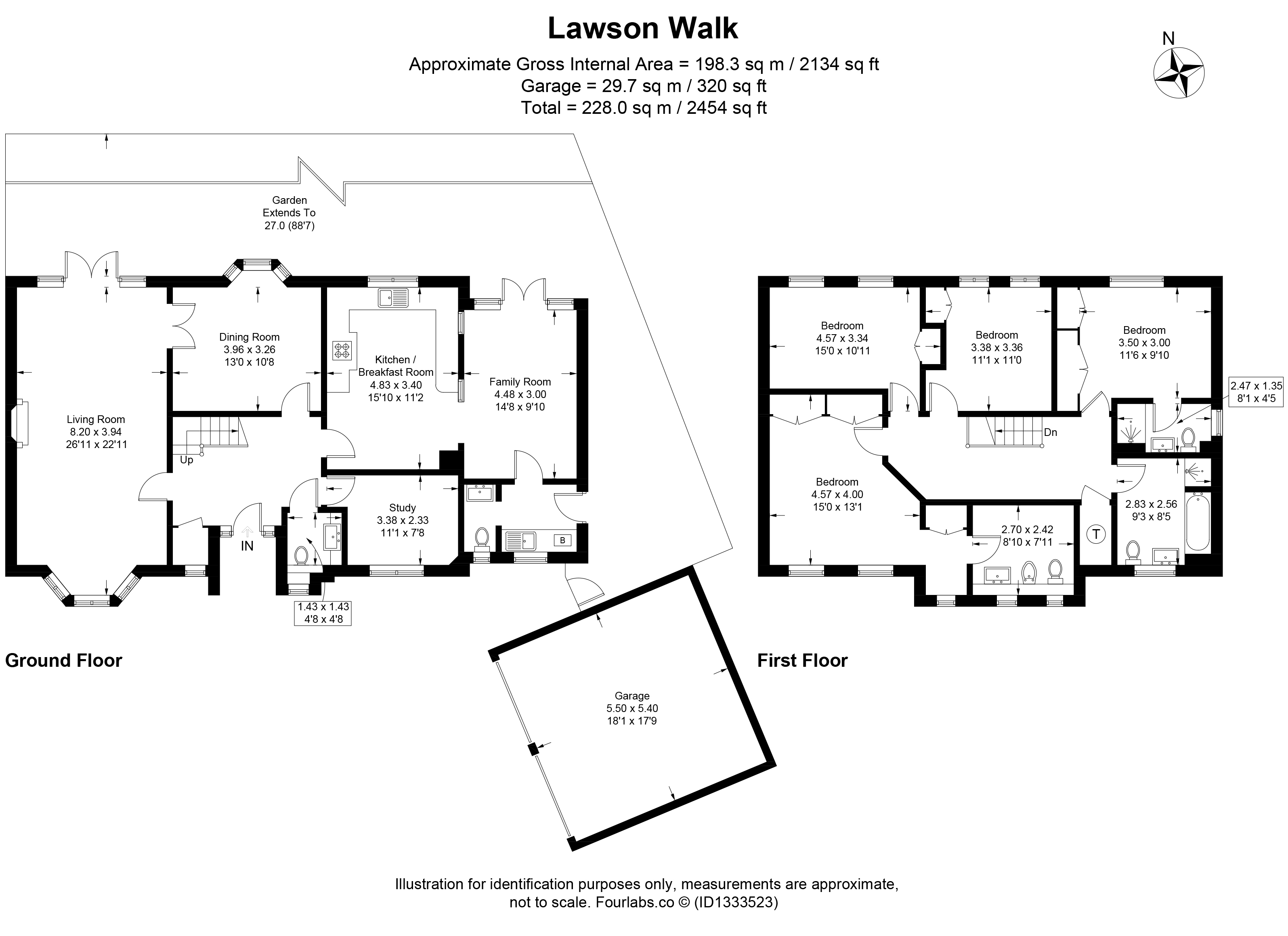11, Lawson Walk, Carshalton floorplan