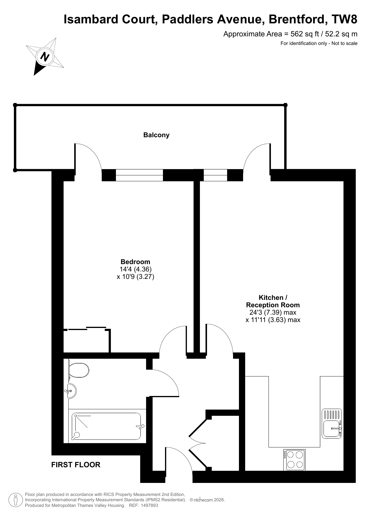 Isambard Court Paddlers Avenue, Brentford floorplan