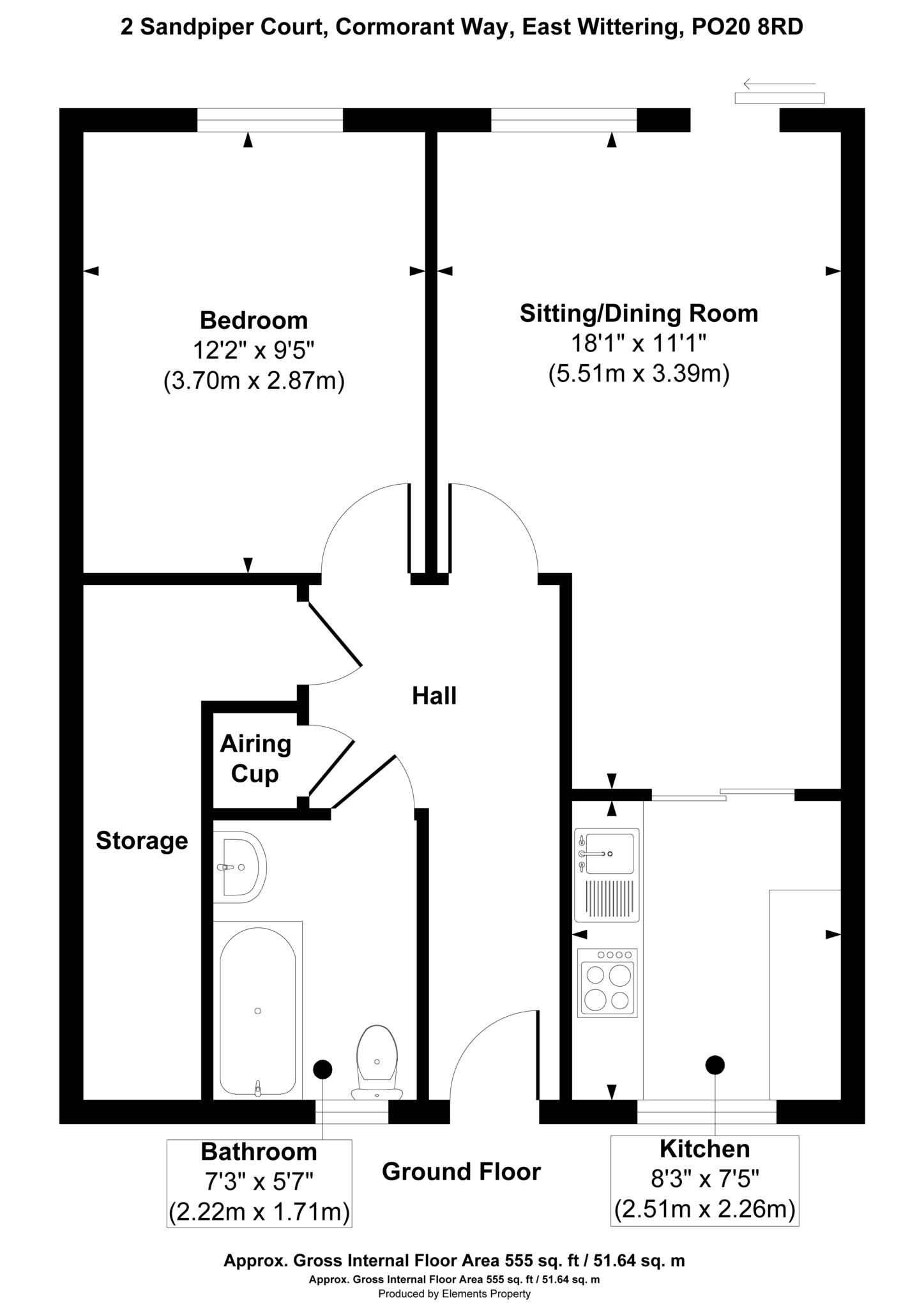 2, Sandpiper Court, Cormorant Way, Chichester floorplan