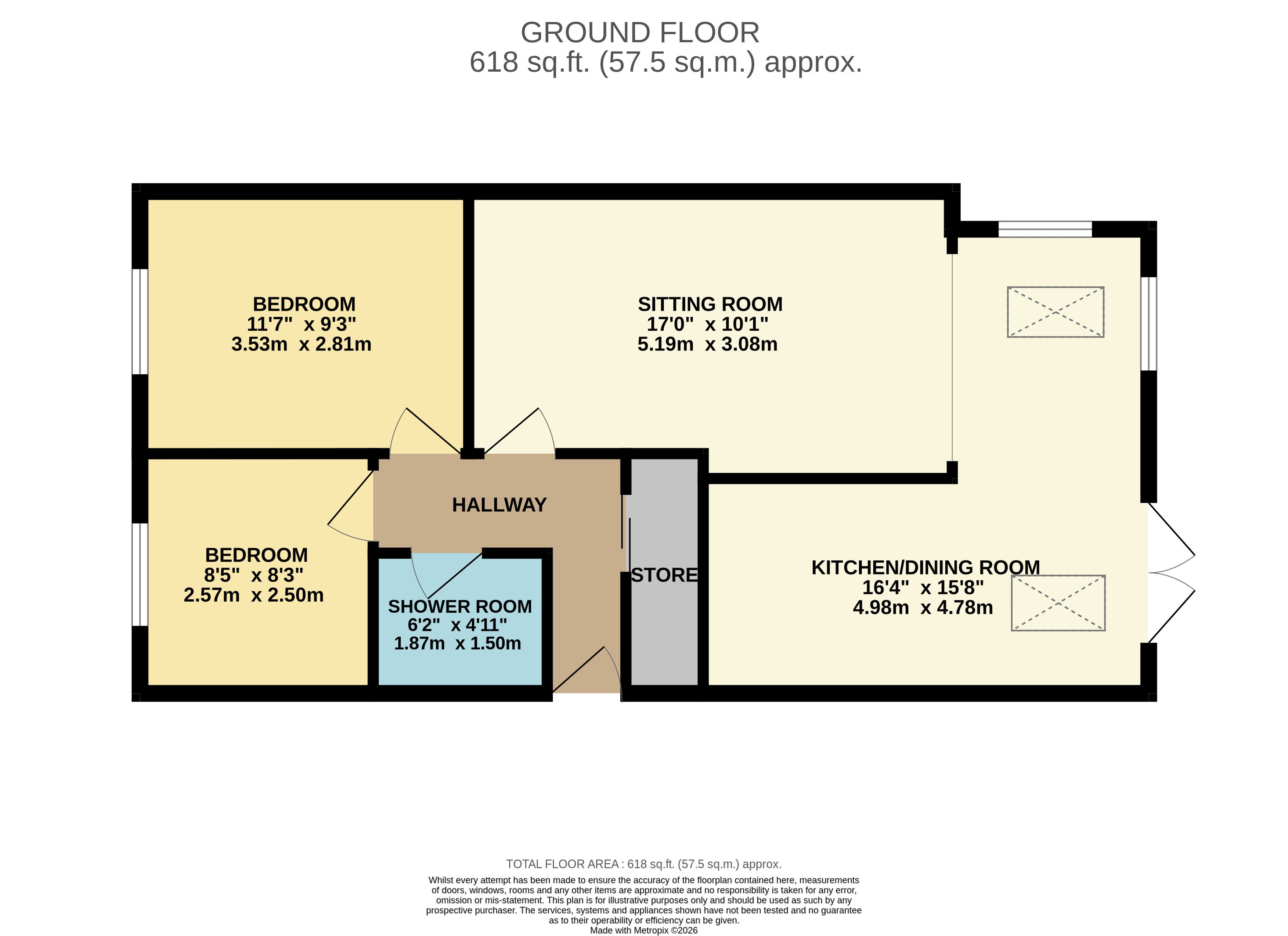 69, Park Avenue, Darley Dale floorplan