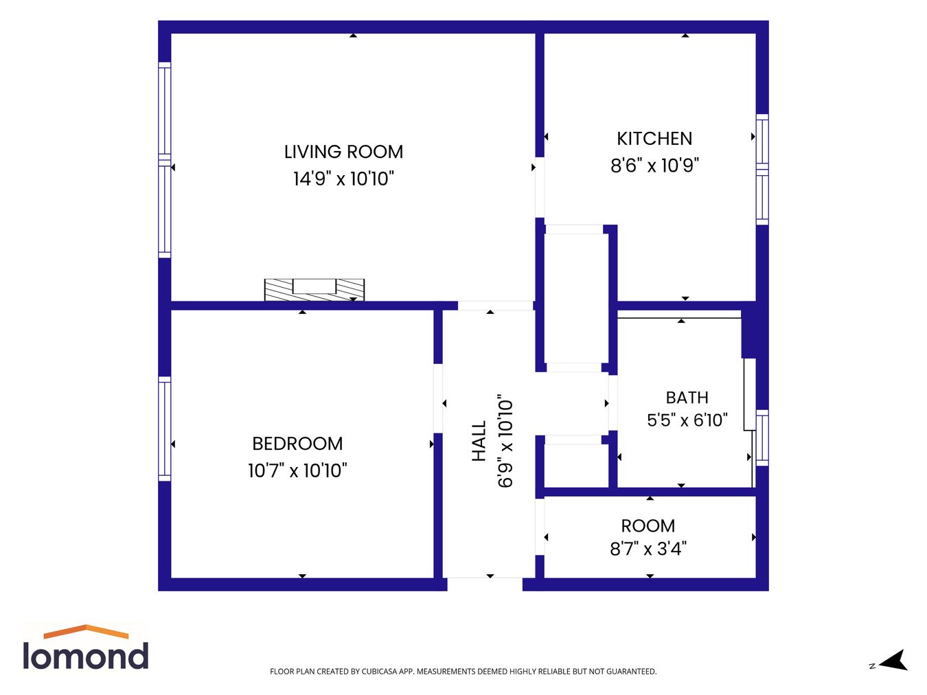 1/1, 66, Harhill Street, Glasgow floorplan