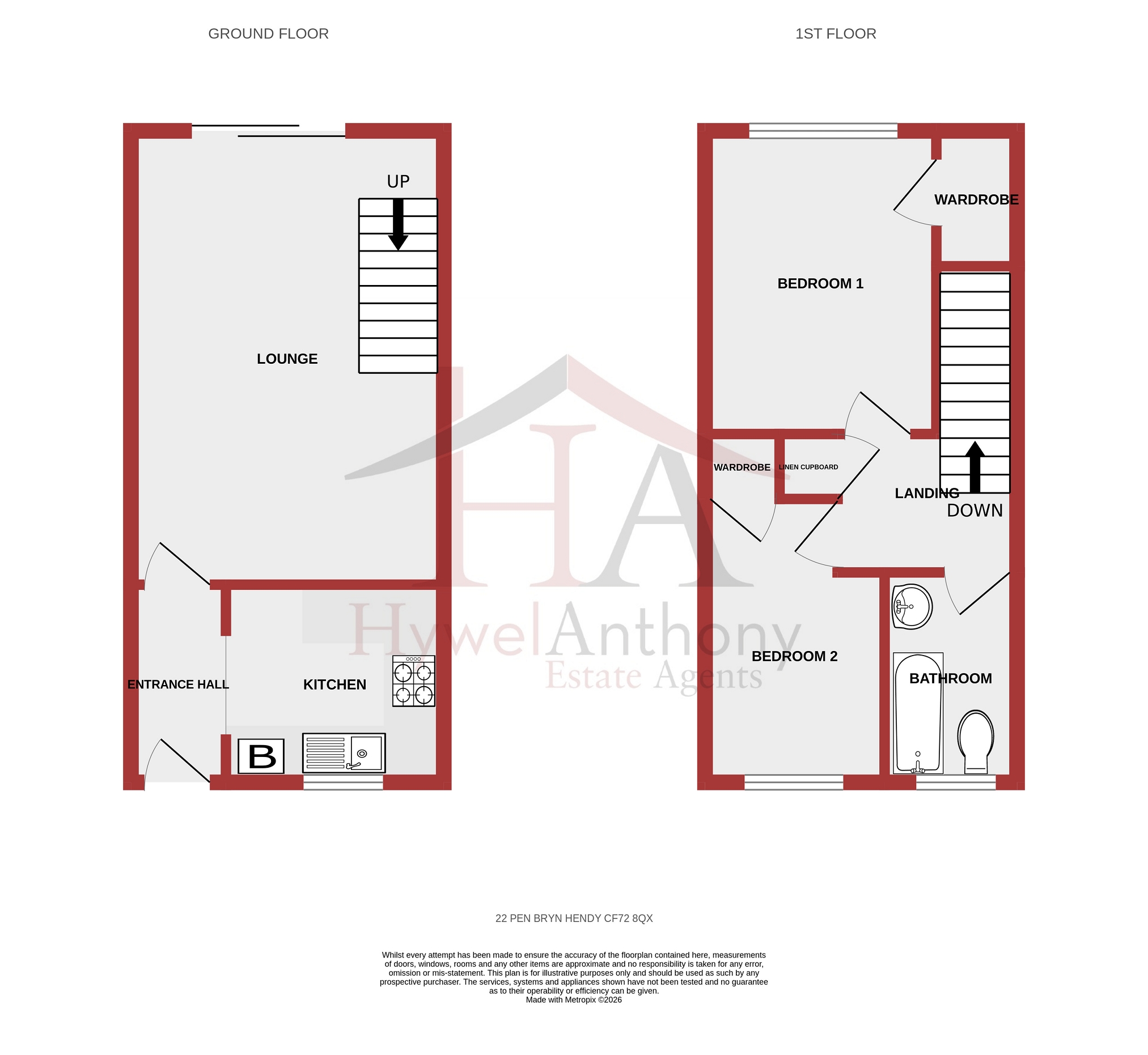 22, Pen Bryn Hendy, Pontyclun floorplan