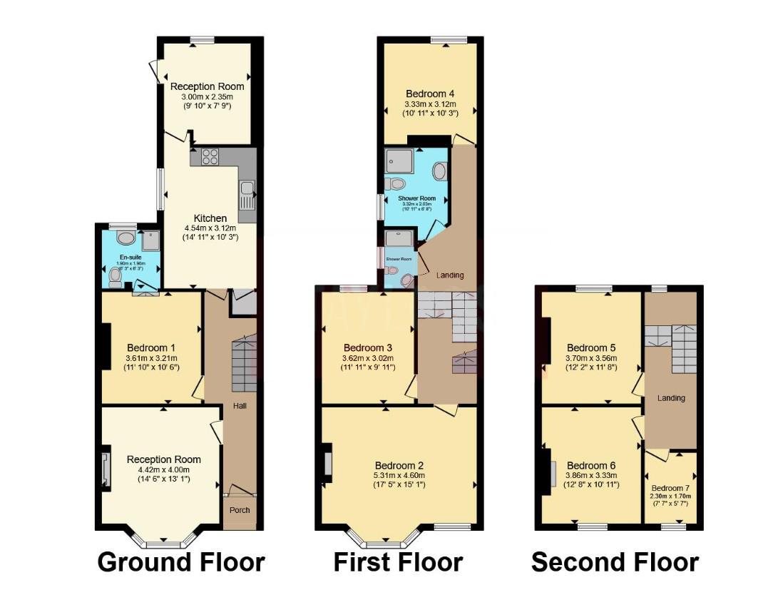 133, Claude Road, Cardiff floorplan