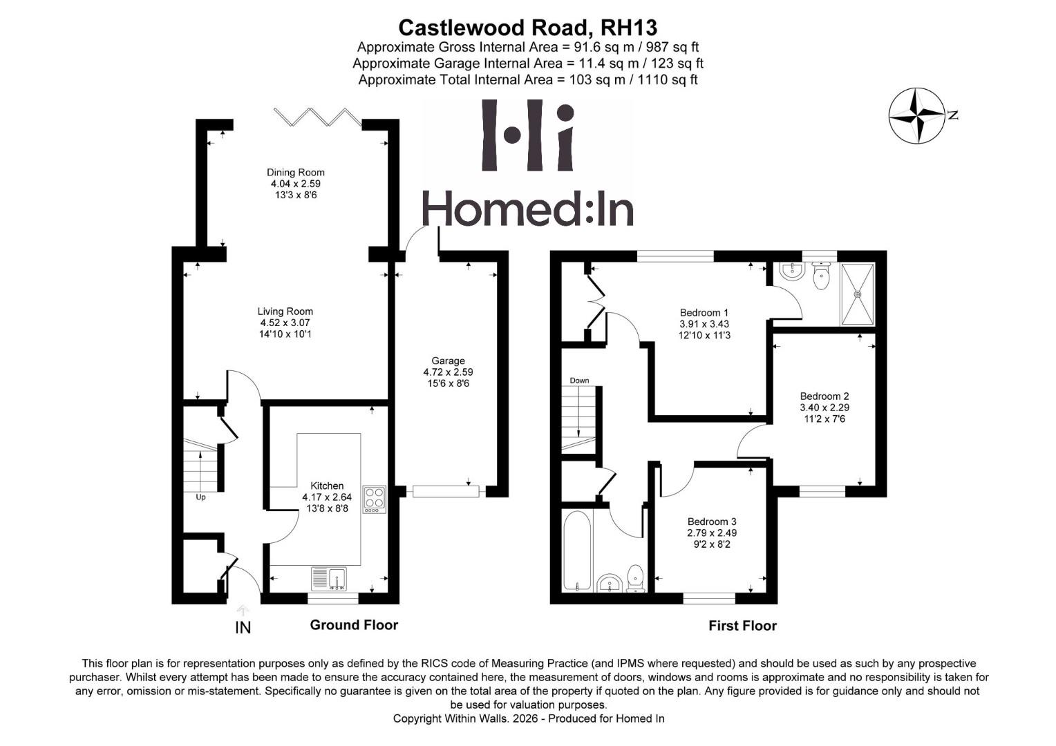 37, Castlewood Road, Horsham floorplan