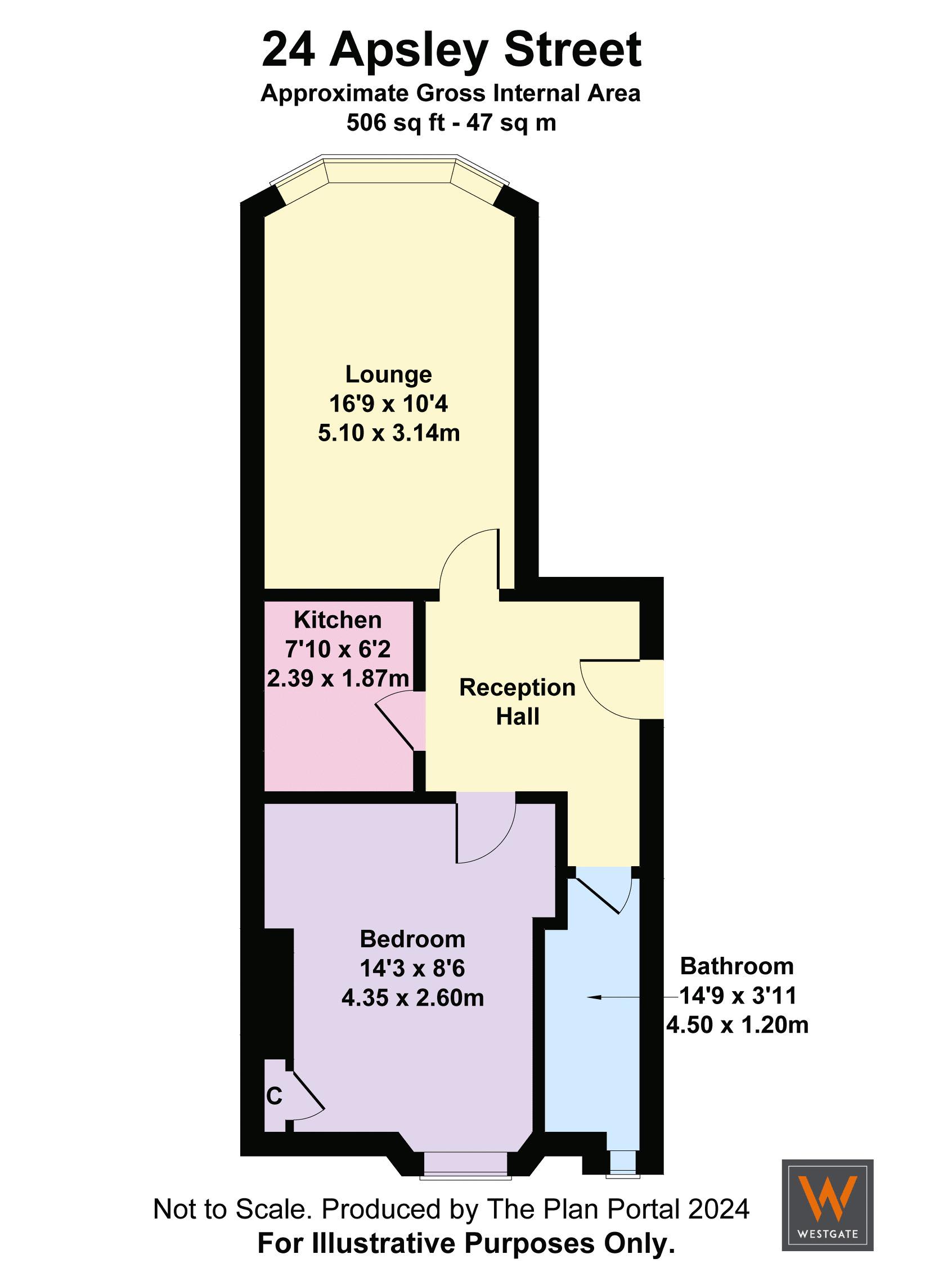 Apsley Street, Glasgow G11, 1 bedroom flat for sale 66456587