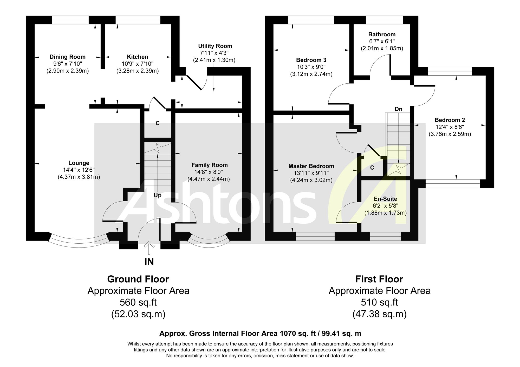 89 St. Bridgets Close, Warrington floorplan