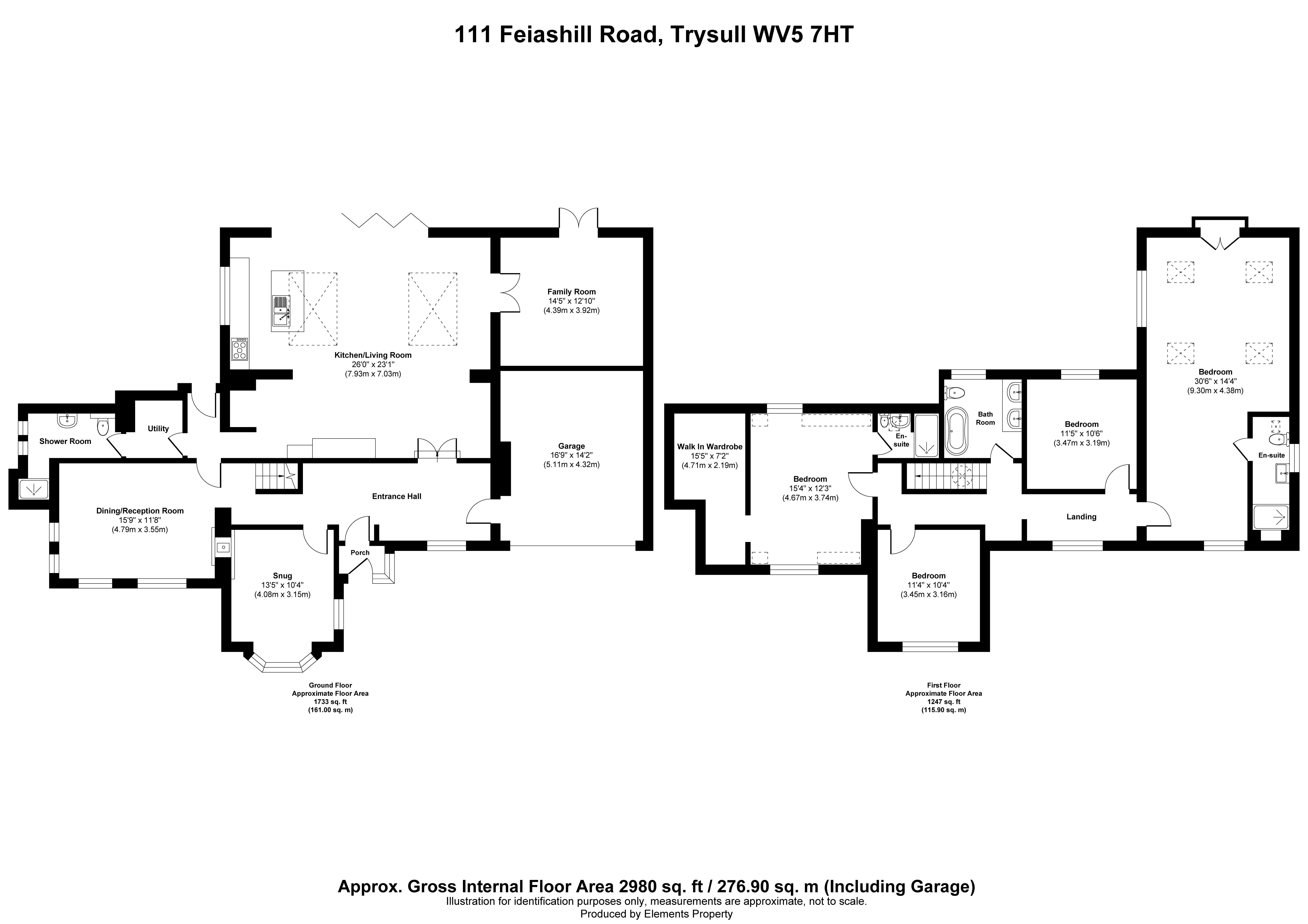111, Feiashill Road, Wolverhampton floorplan