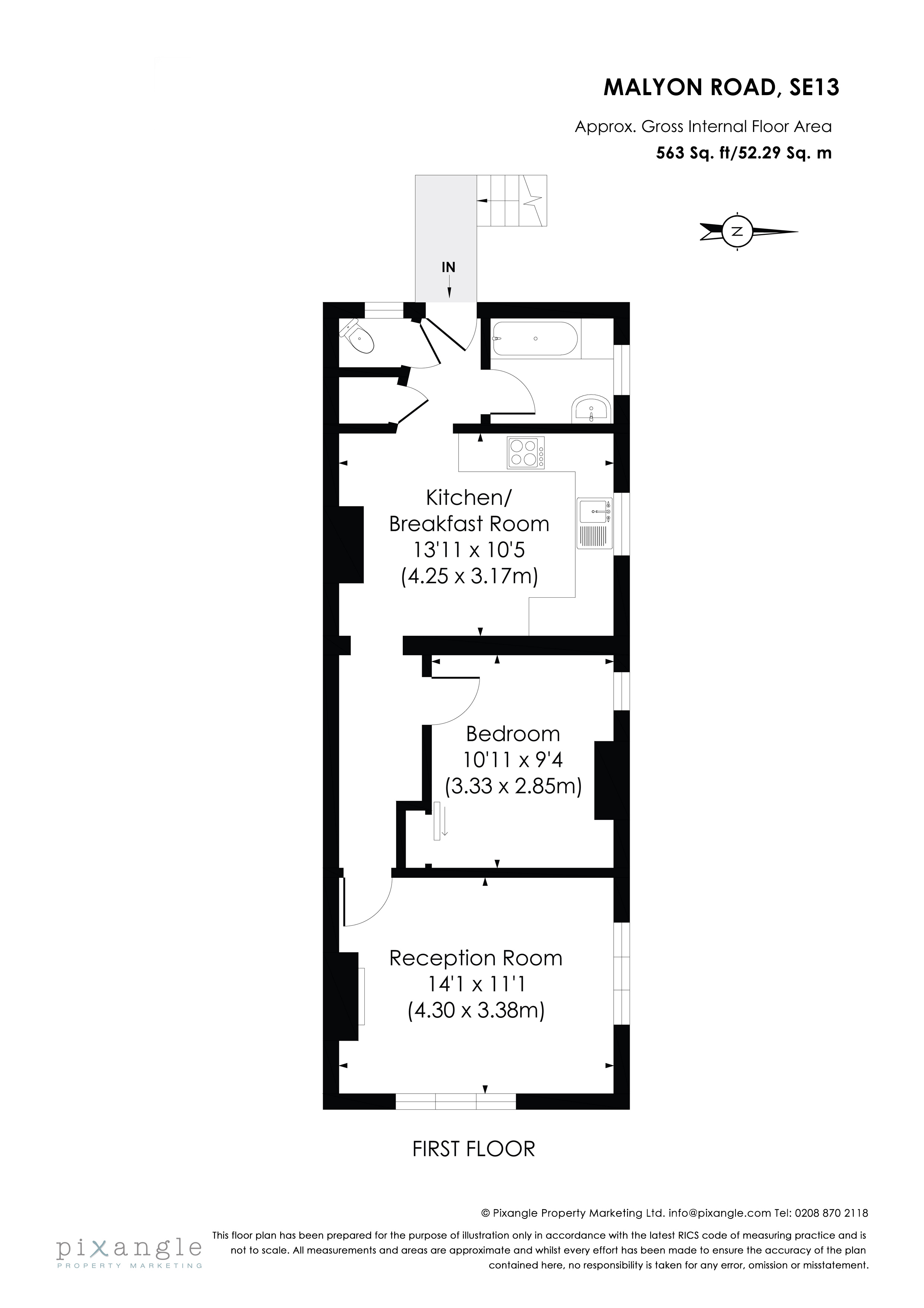 1 Bedrooms Flat to rent in Malyons Road, London SE13