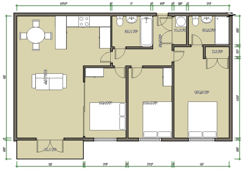 3 Bedrooms Flat to rent in Lexington House, 35 Park Lodge Avenue, West Drayton, Middlesex UB7