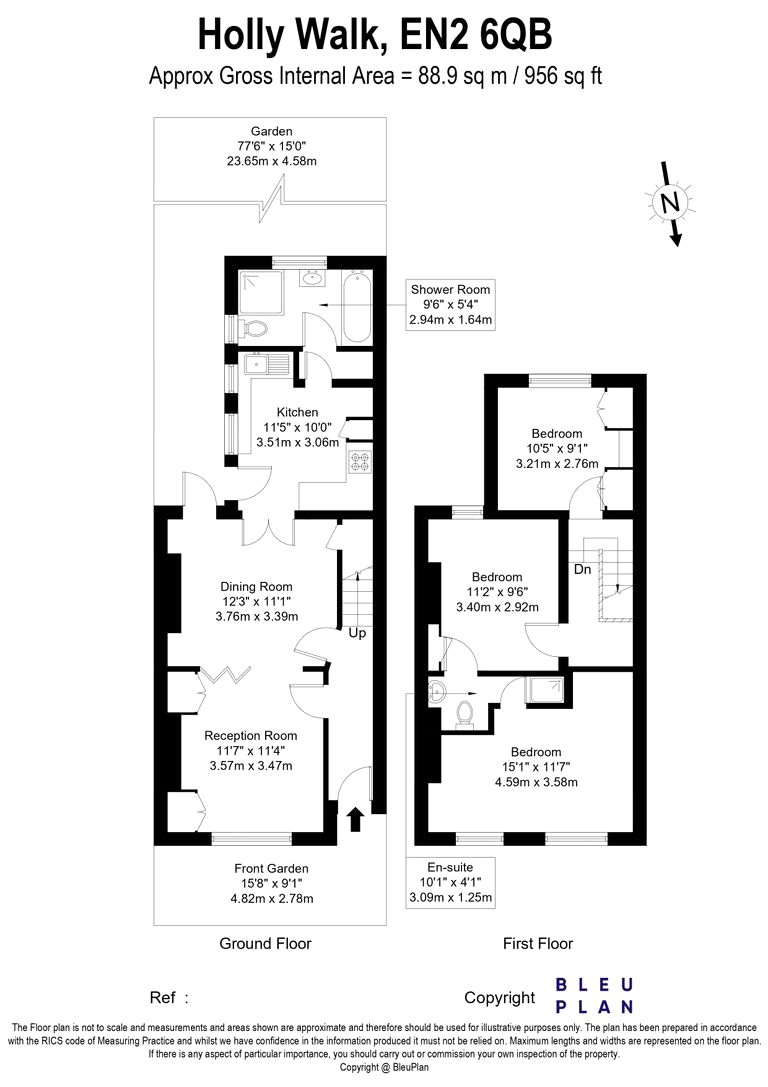 83, Holly Walk, Enfield floorplan