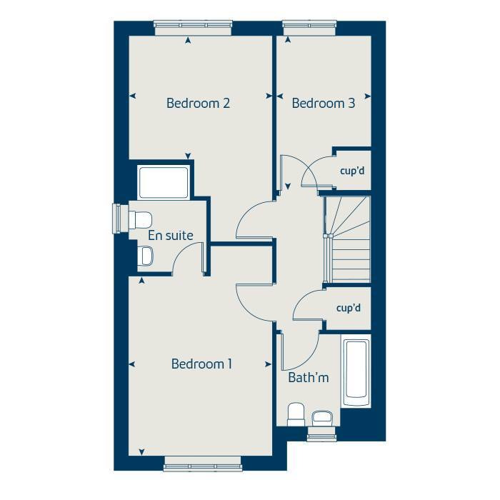 "The Cypress" at Hitchin Road, Clifton, Shefford SG17, 3 bedroom semi