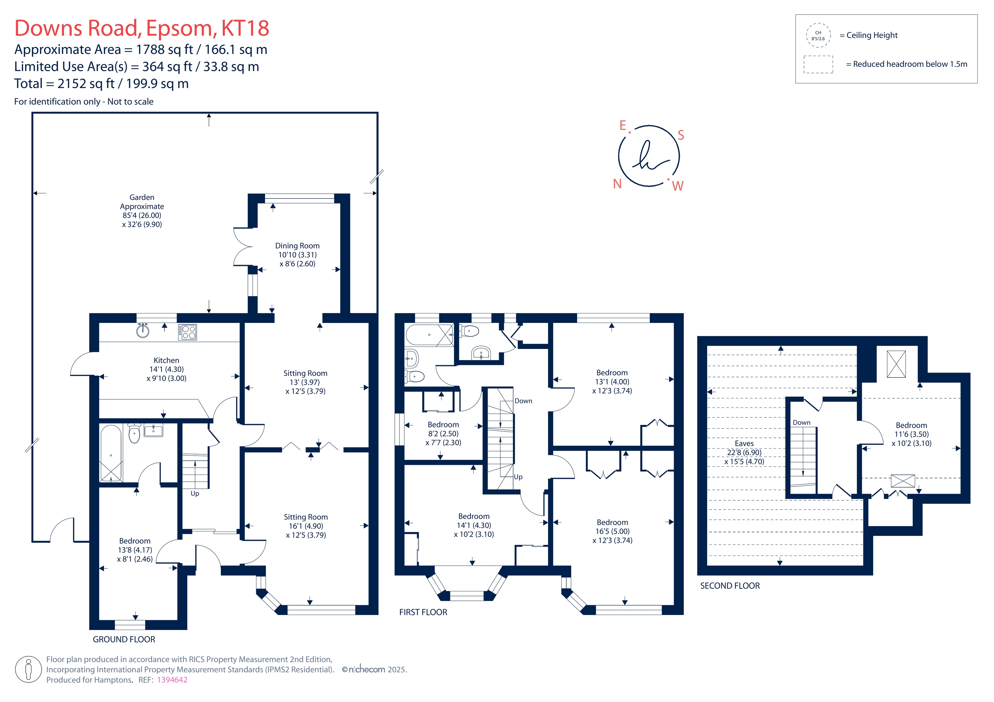 89, Downs Road, Epsom floorplan