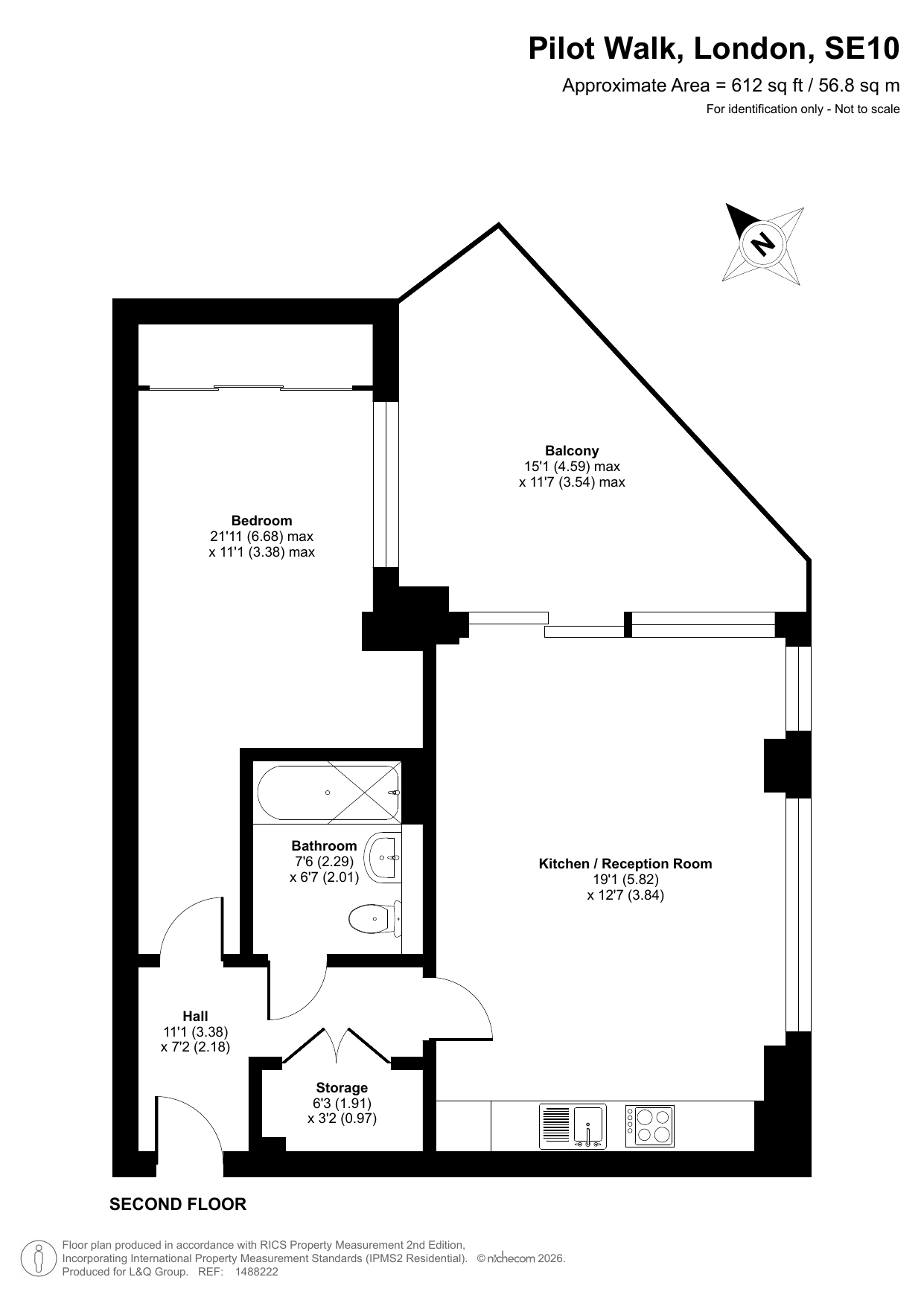 Pilot Walk, Greenwich, London floorplan