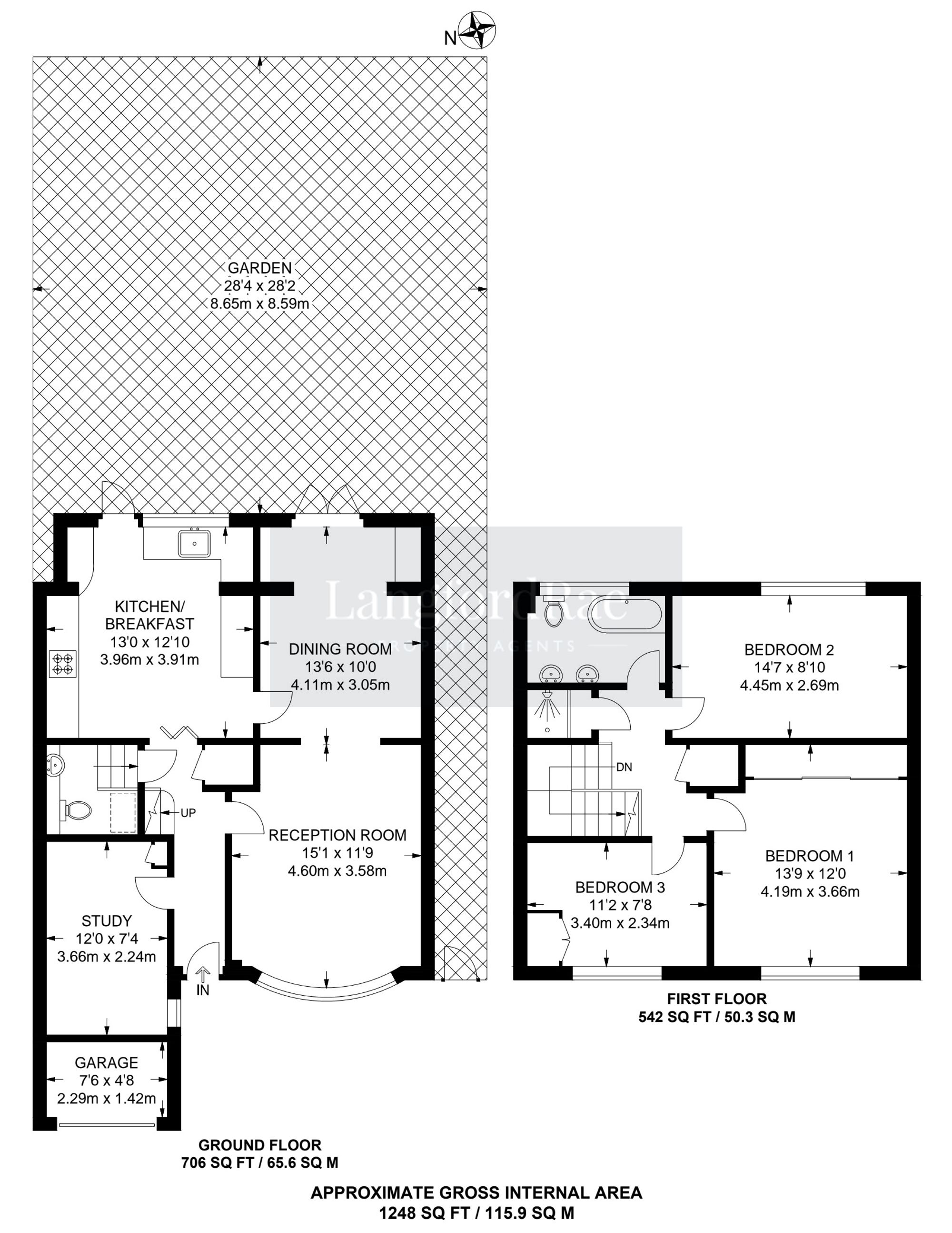 3 Rawlings Close, Orpington floorplan