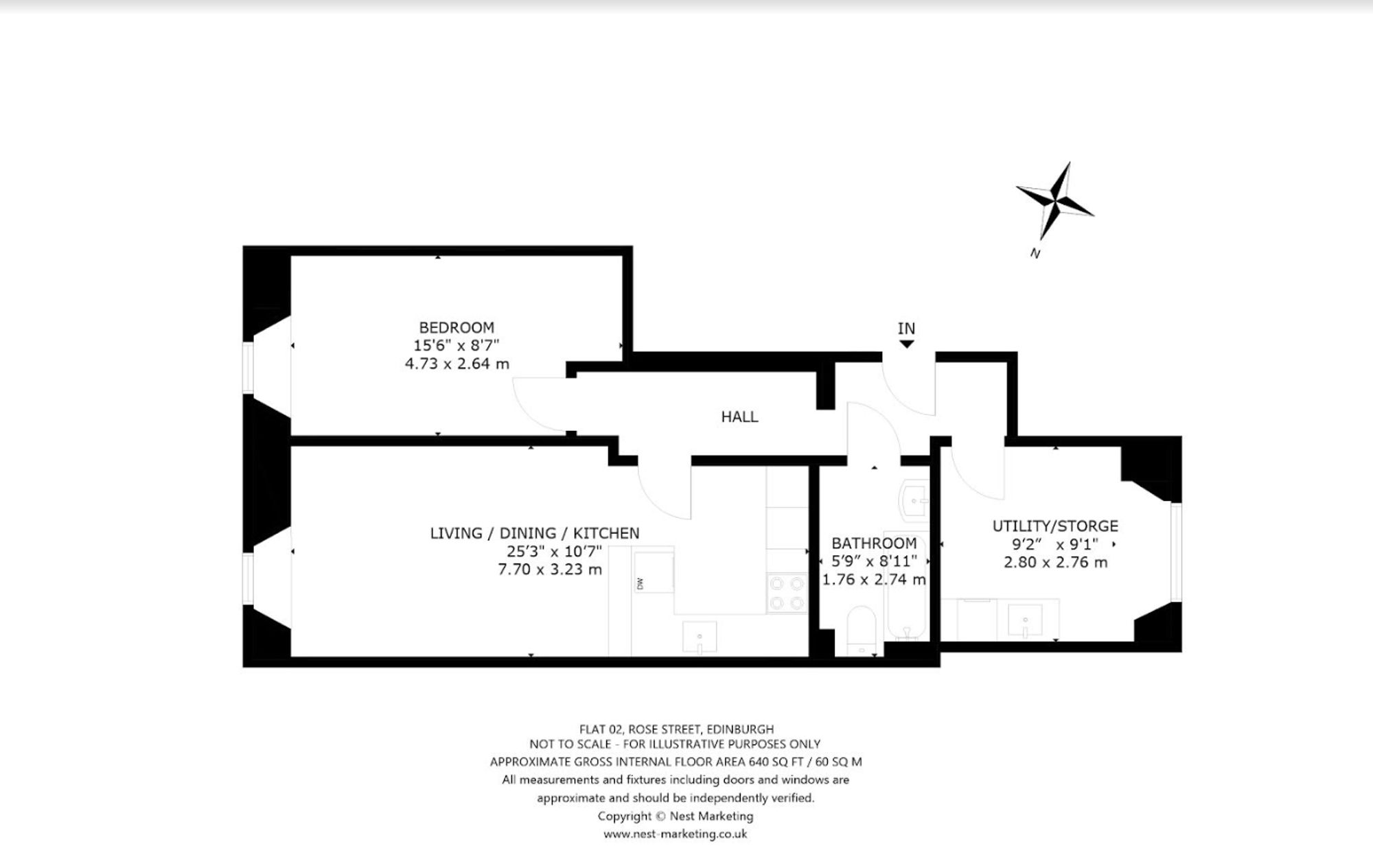 77 Rose Street, Edinburgh floorplan