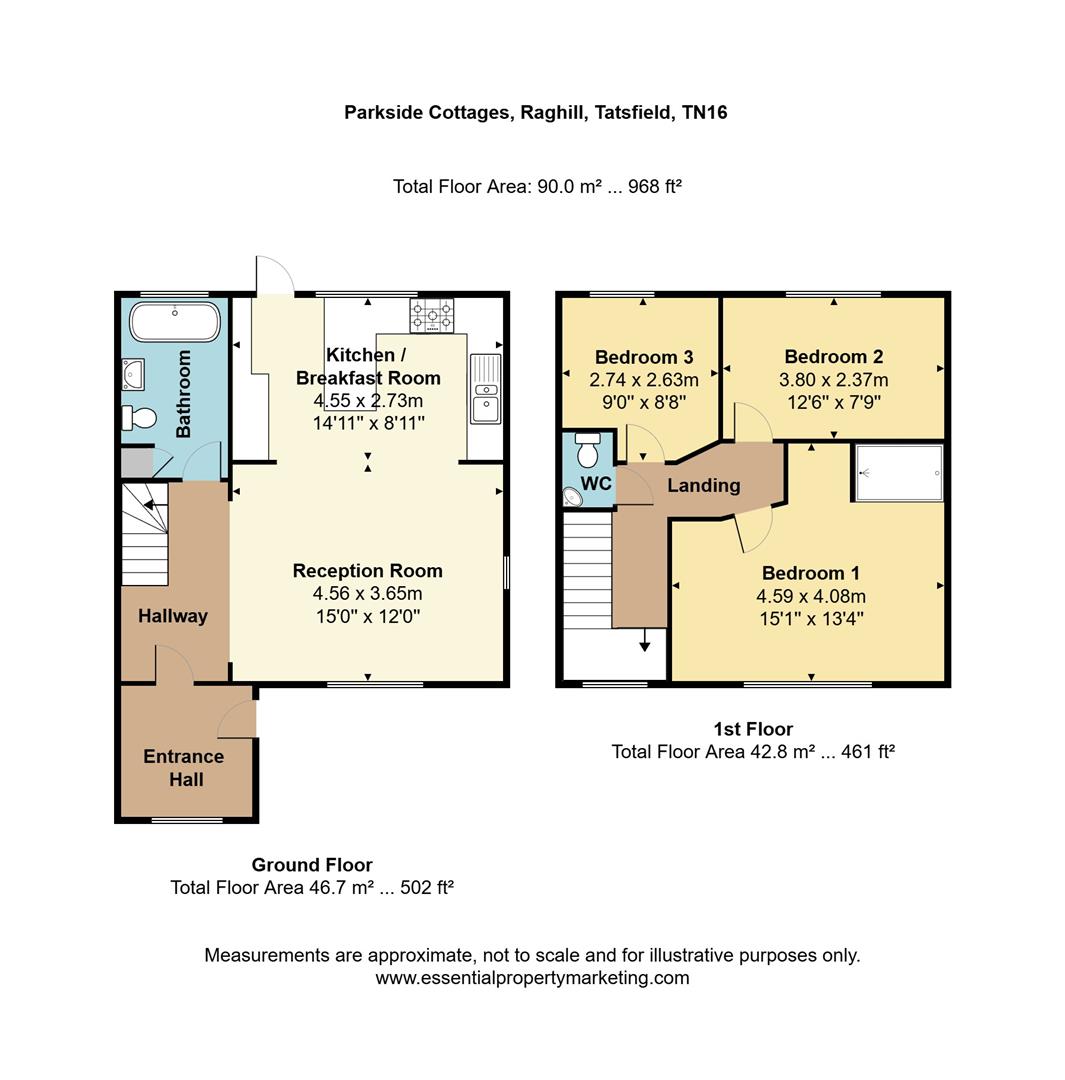 4 Parkside Cottages, Rag Hill Road, Tatsfield floorplan