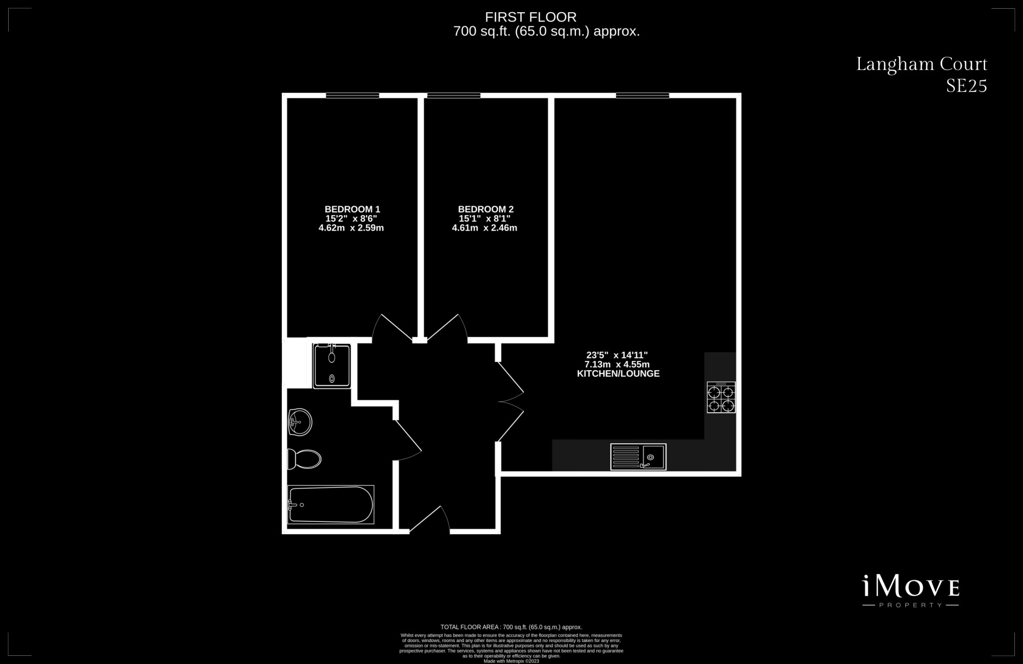 Langham Court, London floorplan