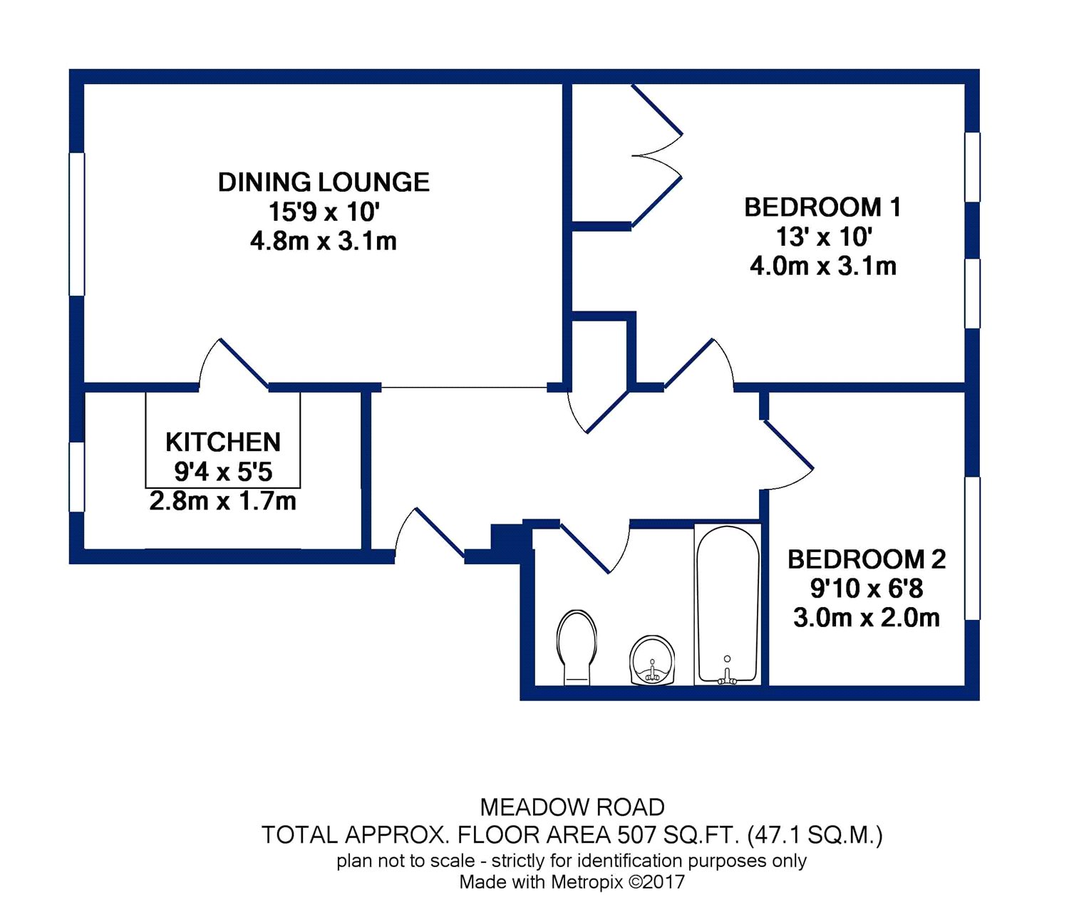 2 Bedrooms Flat for sale in Meadow Road, Apperley Bridge, Bradford BD10