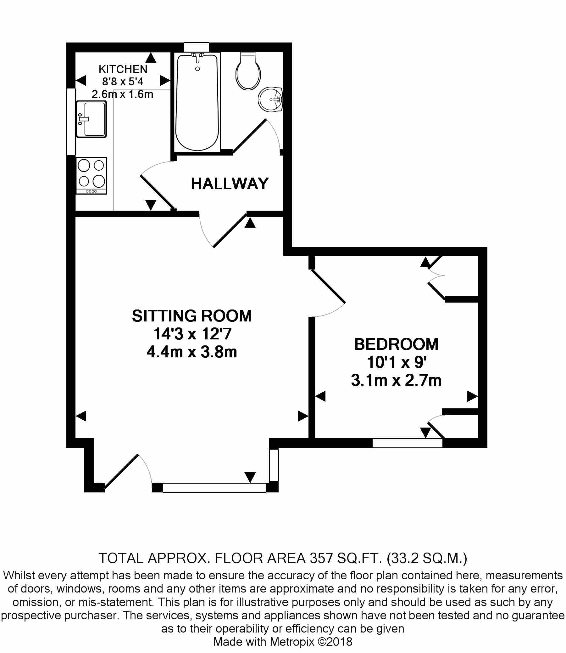 1 Bedrooms Flat for sale in Brookside, The Wharf, Midhurst GU29