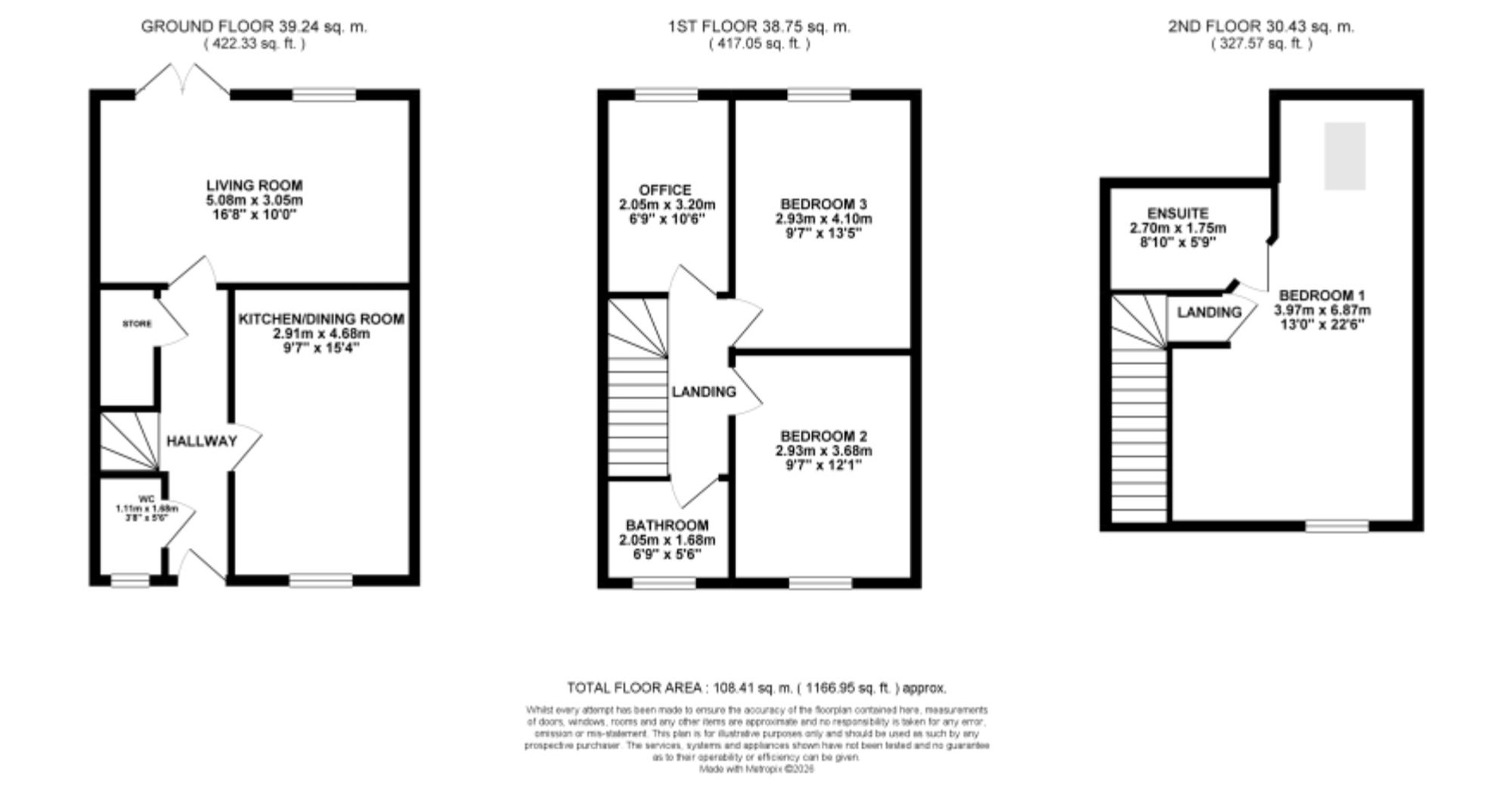 36 Lockley Walk, Stone floorplan
