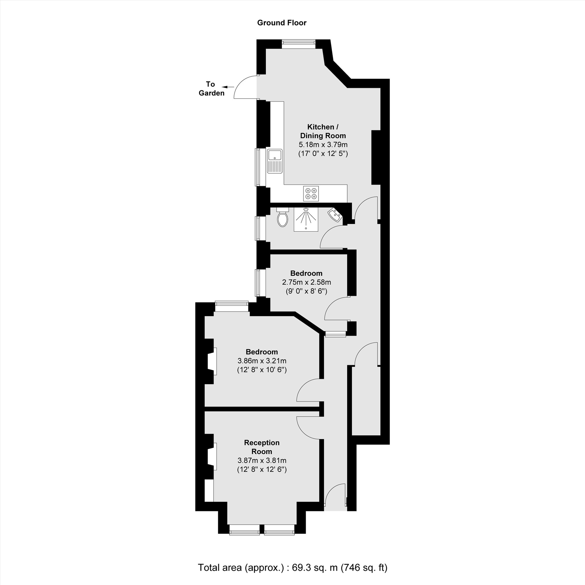108, Emlyn Road, London floorplan
