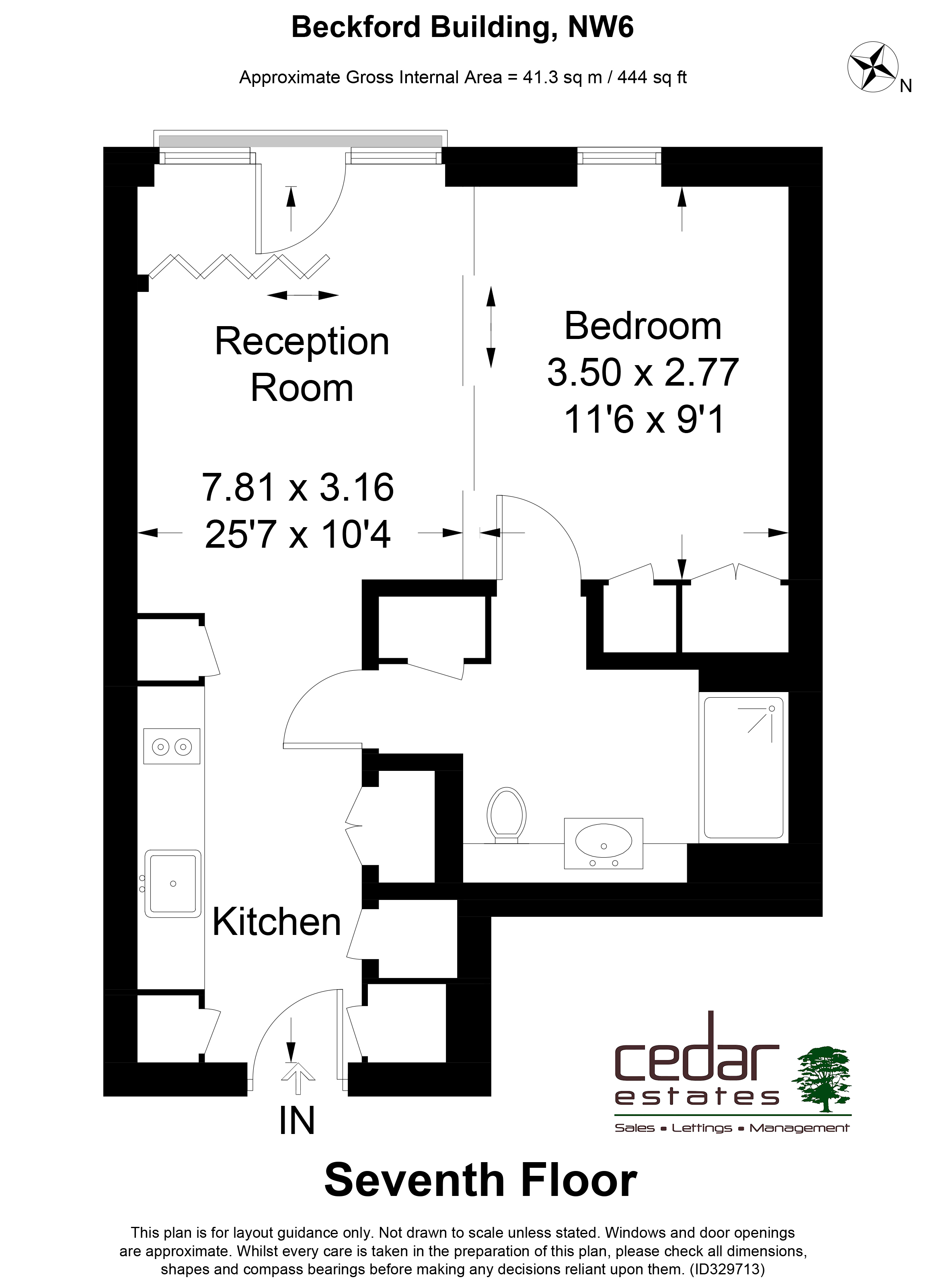 1 Bedrooms Flat to rent in Heritage Lane, West Hampstead NW6