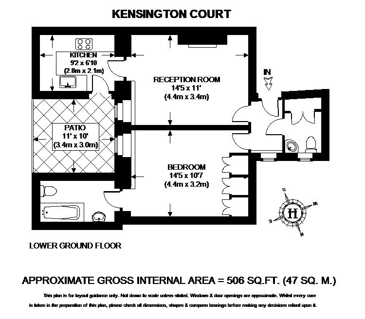 1 Bedrooms Flat to rent in Kensington Court, London W8