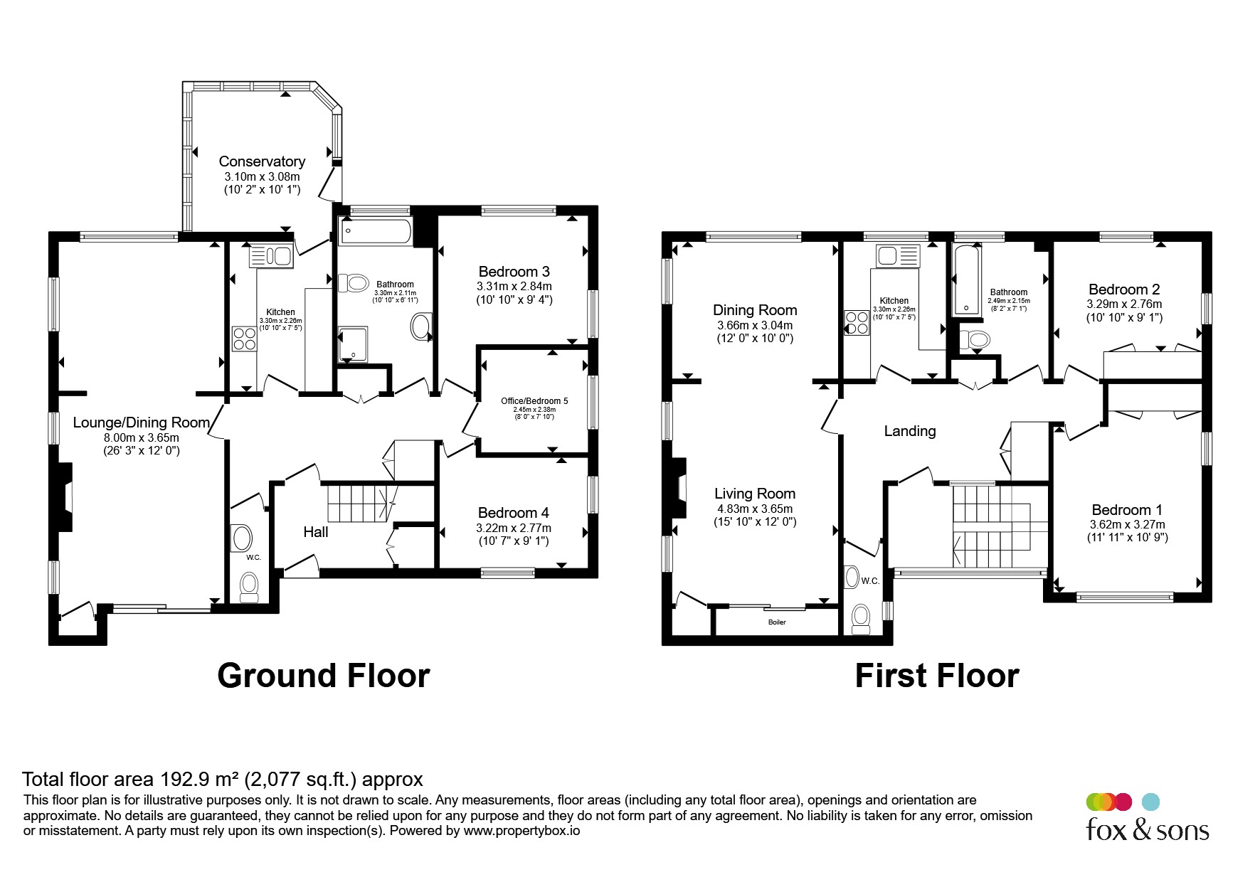 5, Dukes Drive, Eastbourne floorplan
