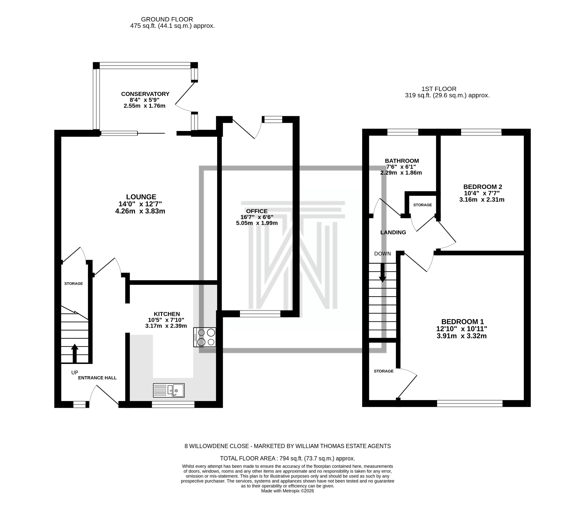 8, Willowdene Close, Bolton, BL7 floorplan